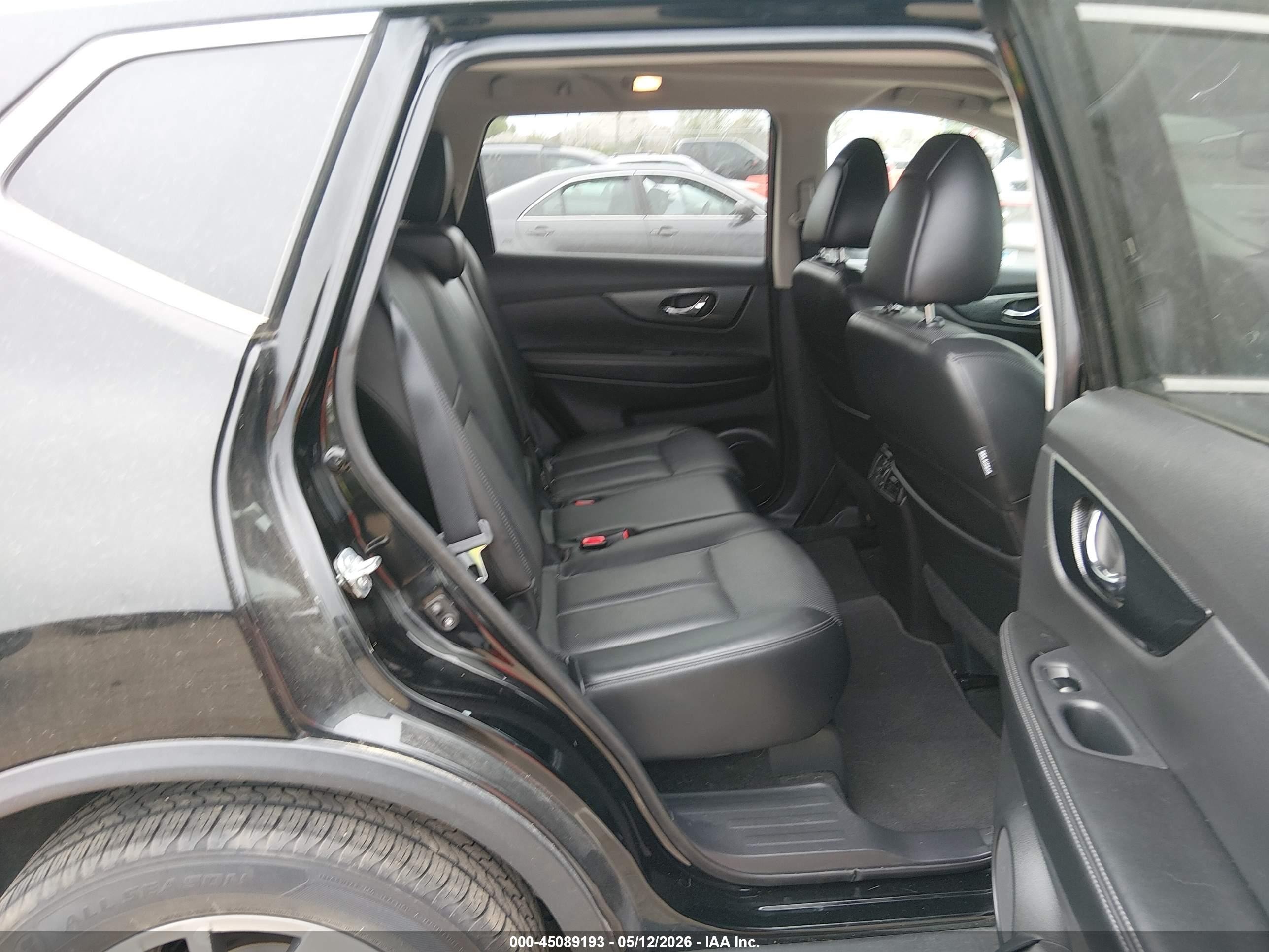 2015 Nissan Rogue Sl Black vin: 5N1AT2MV3FC841469