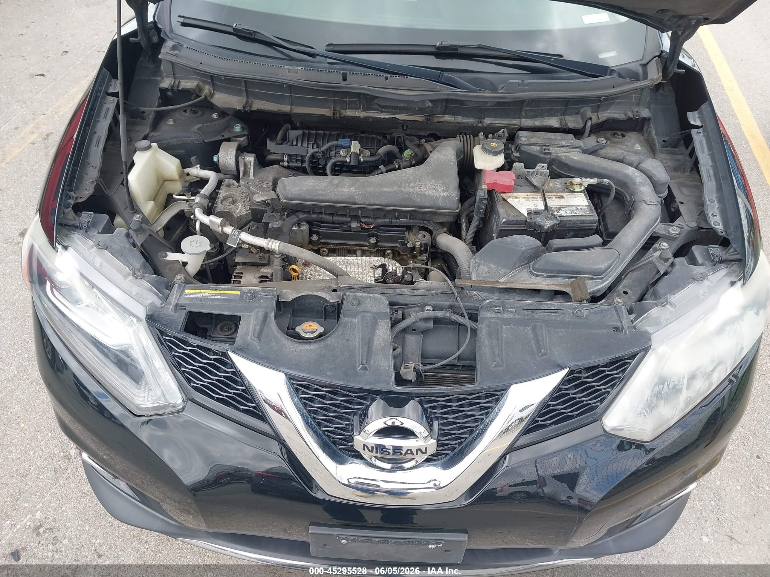 2015 Nissan Rogue Sl Черный vin: 5N1AT2MV3FC843626