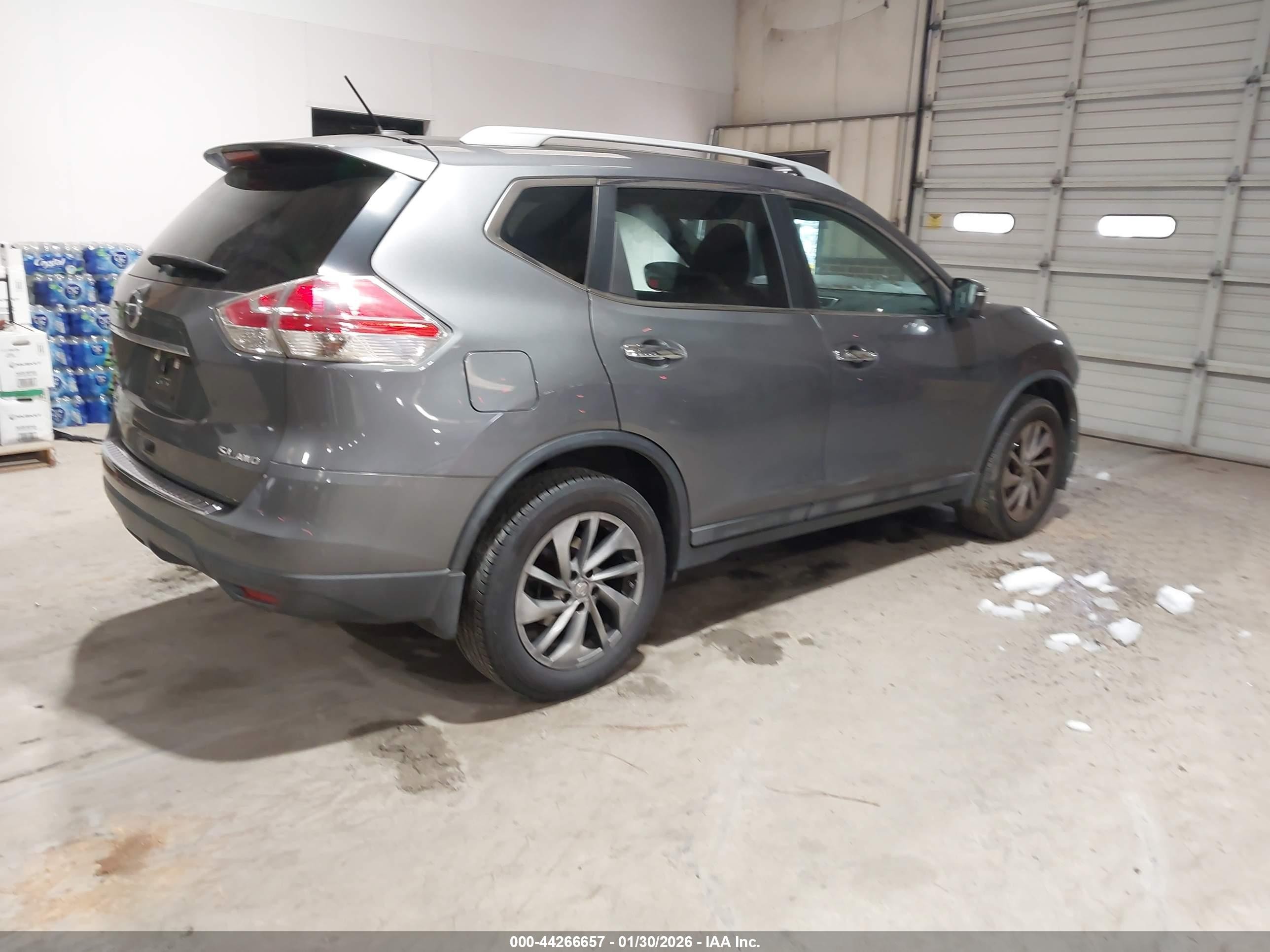 2015 Nissan Rogue Sl Gray vin: 5N1AT2MV3FC845750