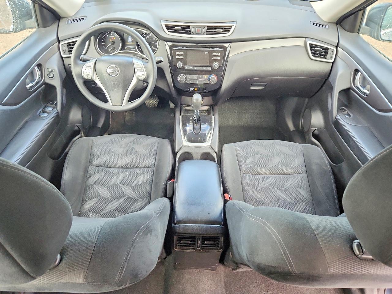 2015 Nissan Rogue S Blue vin: 5N1AT2MV3FC849670