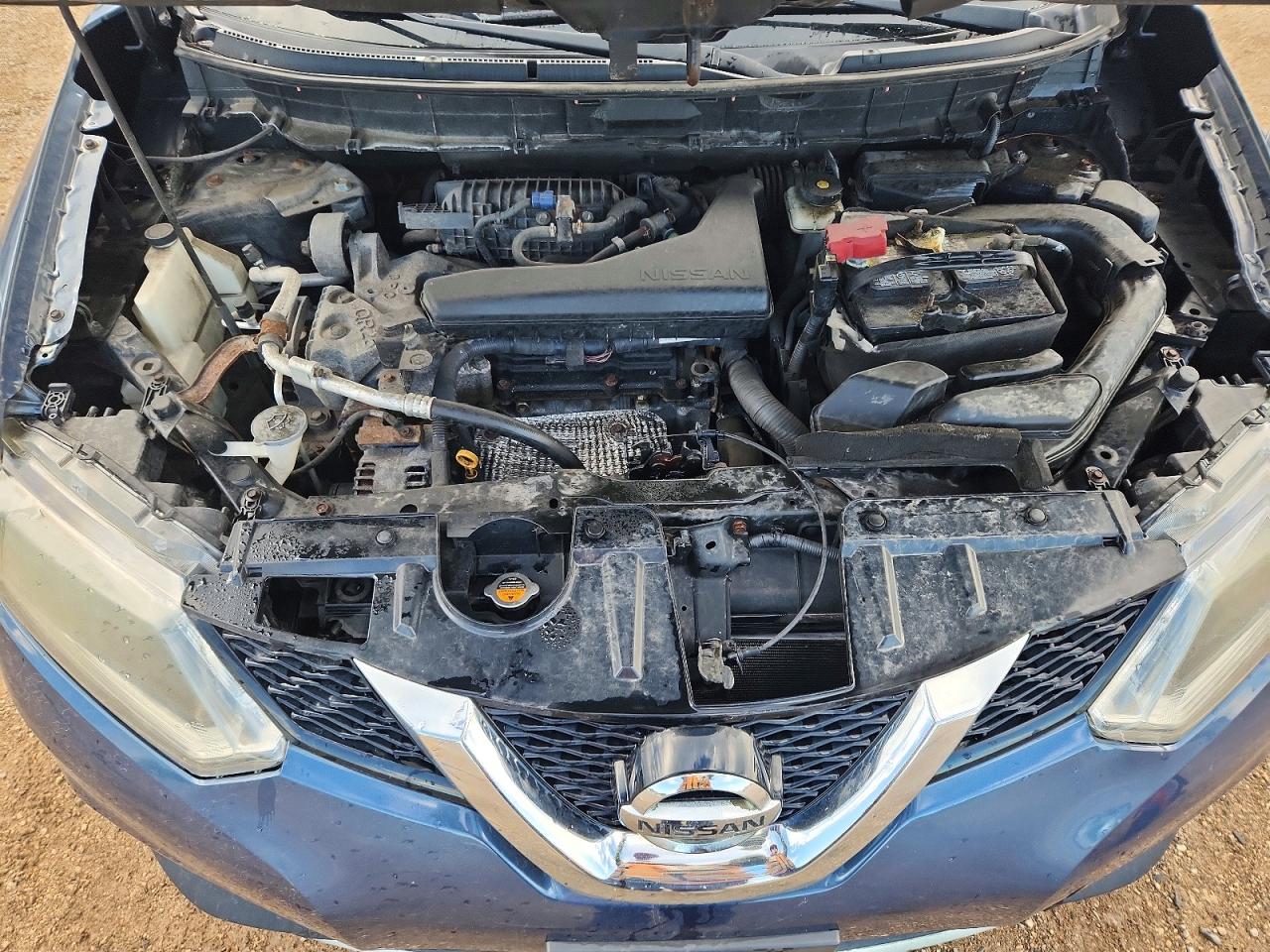 2015 Nissan Rogue S Blue vin: 5N1AT2MV3FC849670