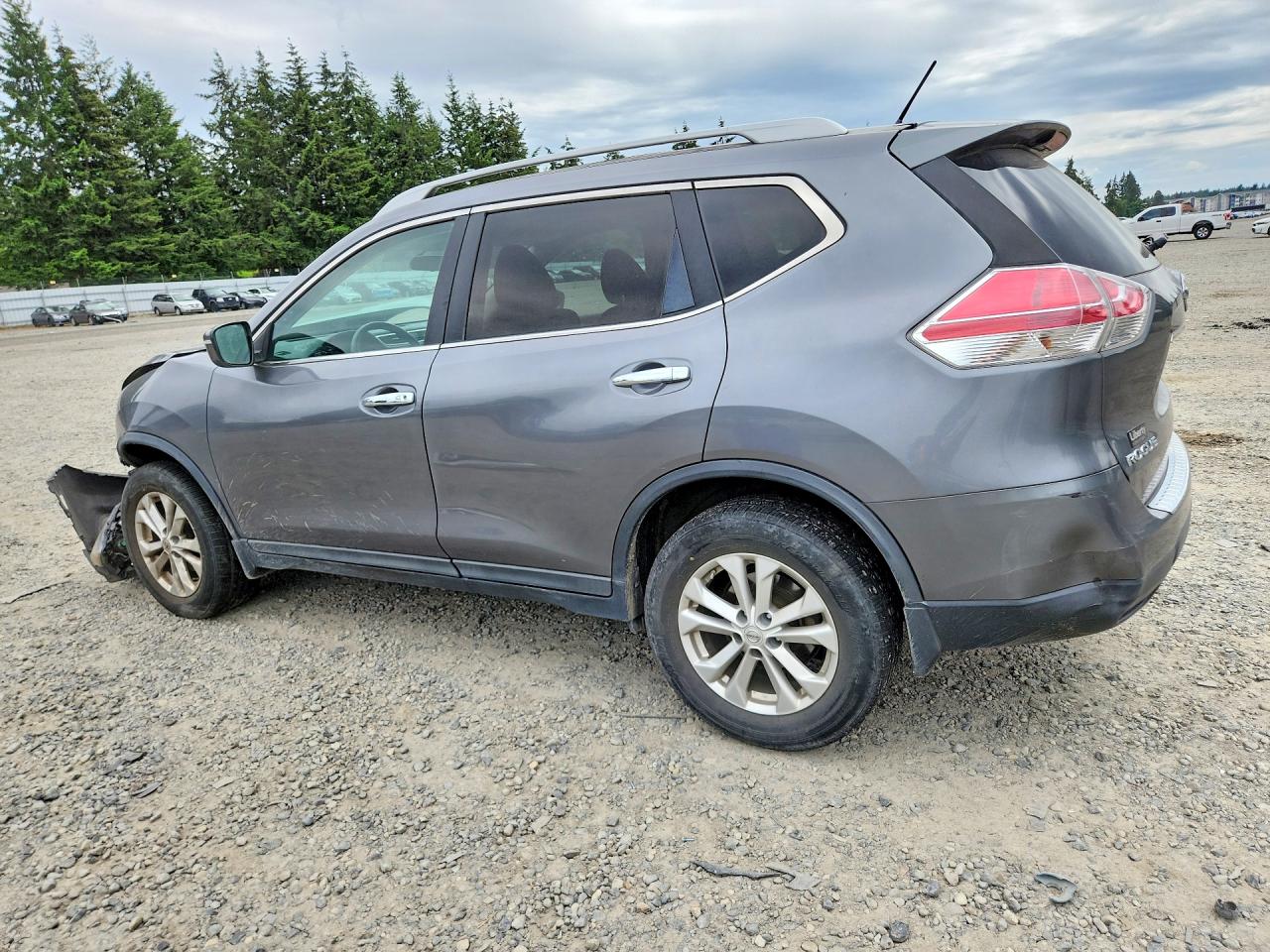 2015 Nissan Rogue Sv Gray vin: 5N1AT2MV3FC854979