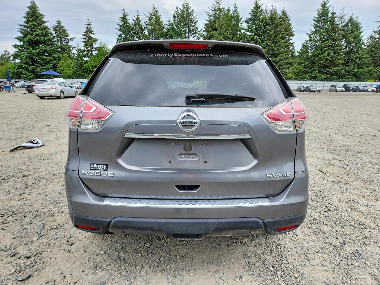 2015 Nissan Rogue Sv Gray vin: 5N1AT2MV3FC854979