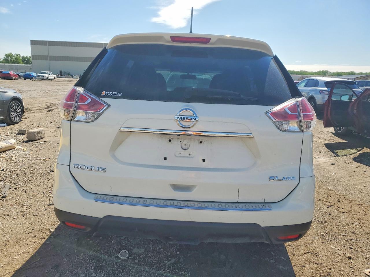 2015 Nissan Rogue Sl White vin: 5N1AT2MV3FC860300