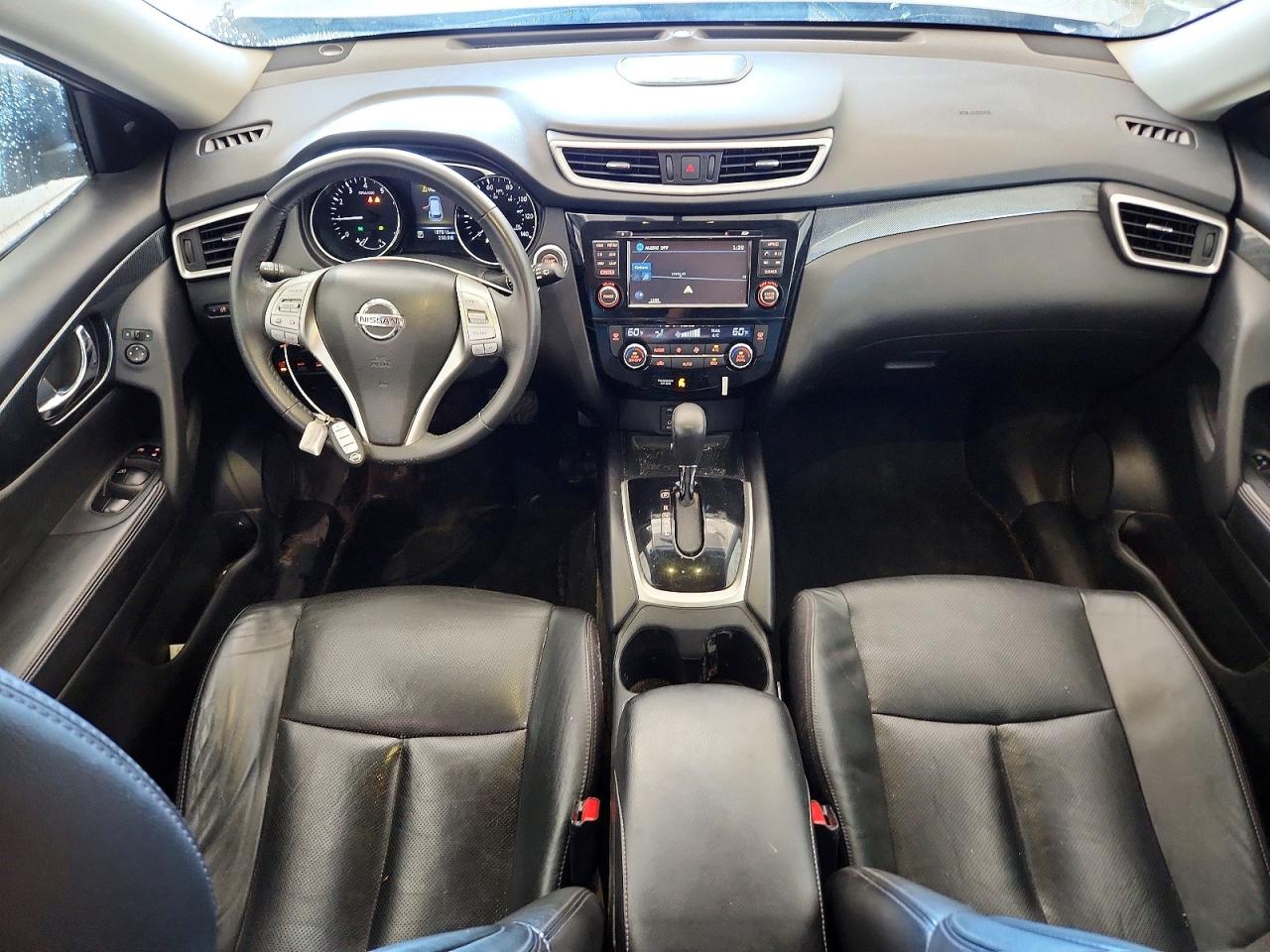 2015 Nissan Rogue Sl Silver vin: 5N1AT2MV3FC866355