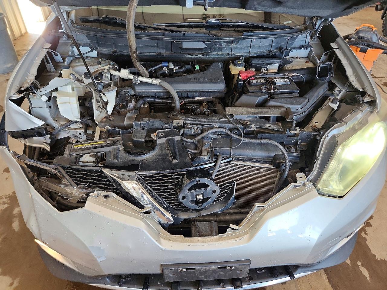 2015 Nissan Rogue Sl Silver vin: 5N1AT2MV3FC866355