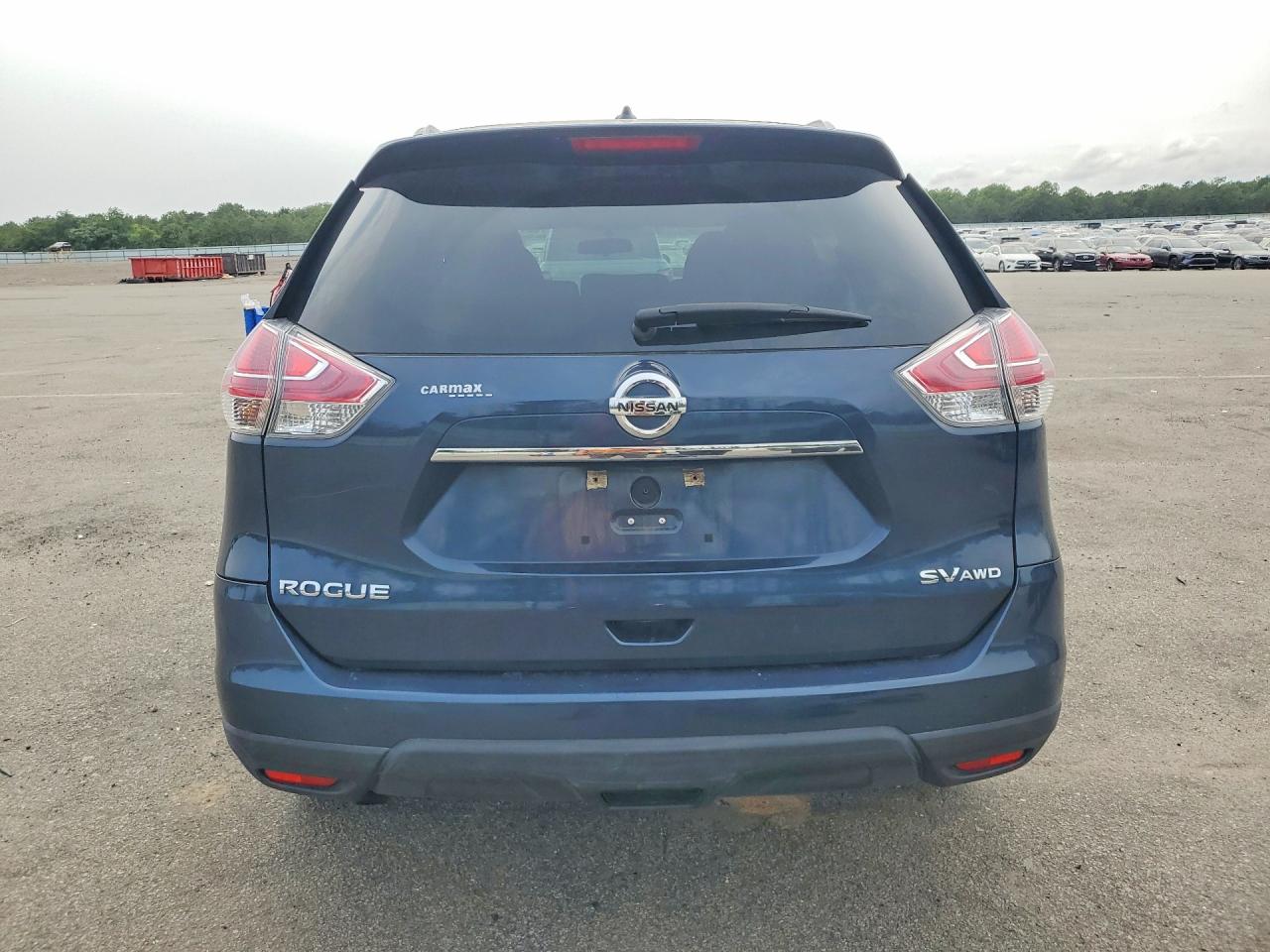 2015 Nissan Rogue Sv Blue vin: 5N1AT2MV3FC872950