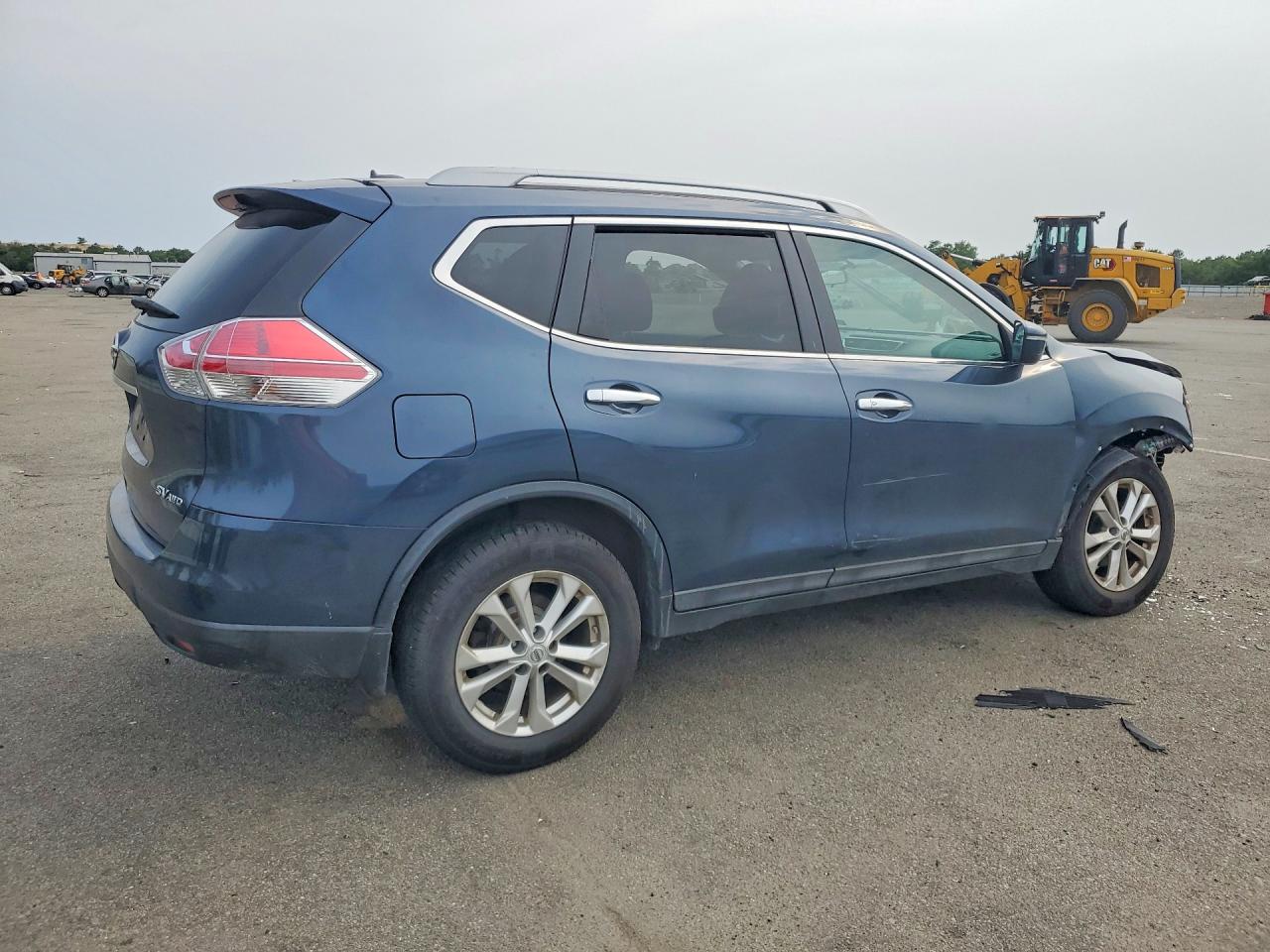 2015 Nissan Rogue Sv Blue vin: 5N1AT2MV3FC872950