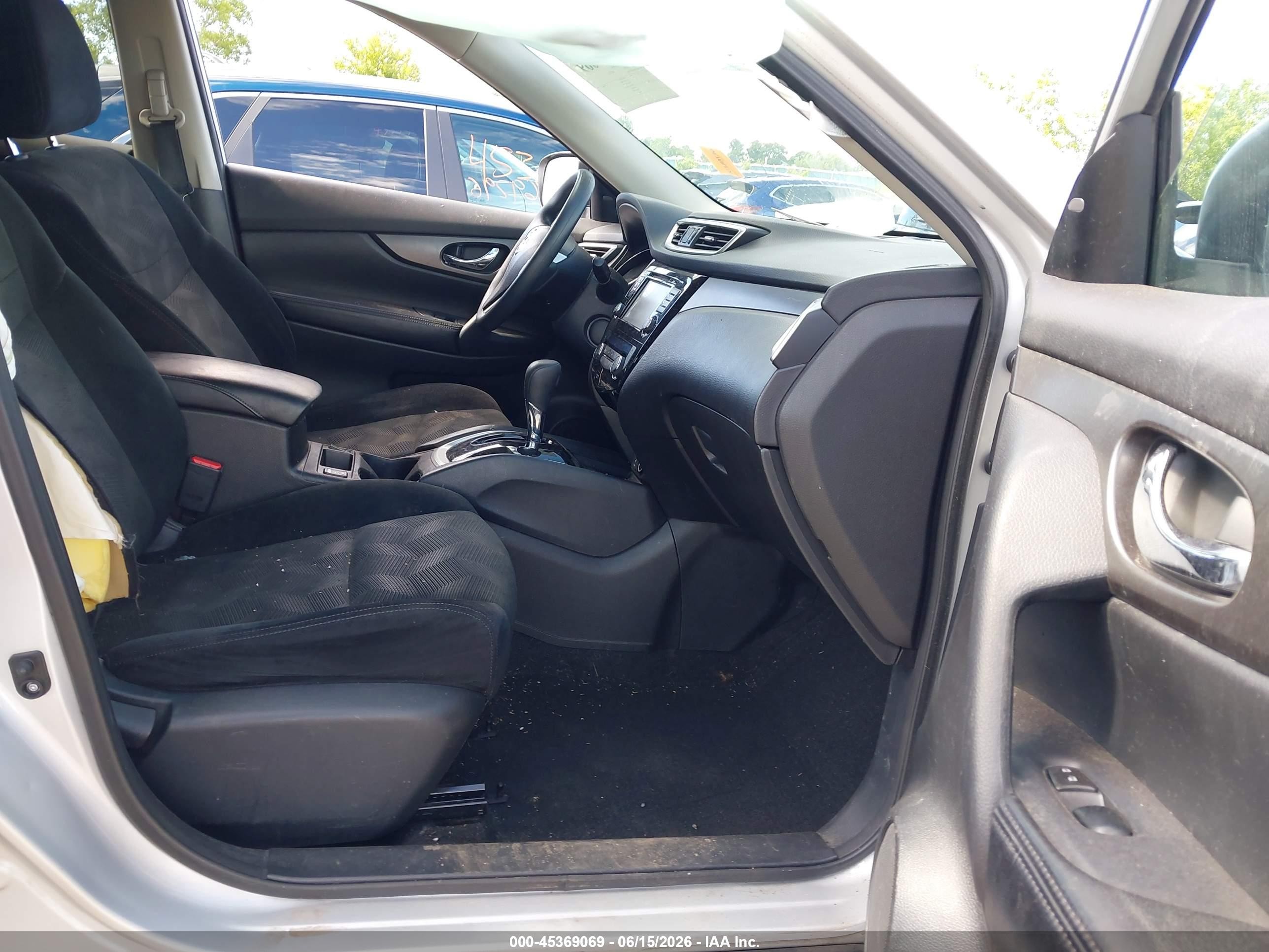 2015 Nissan Rogue Sv White vin: 5N1AT2MV3FC875668
