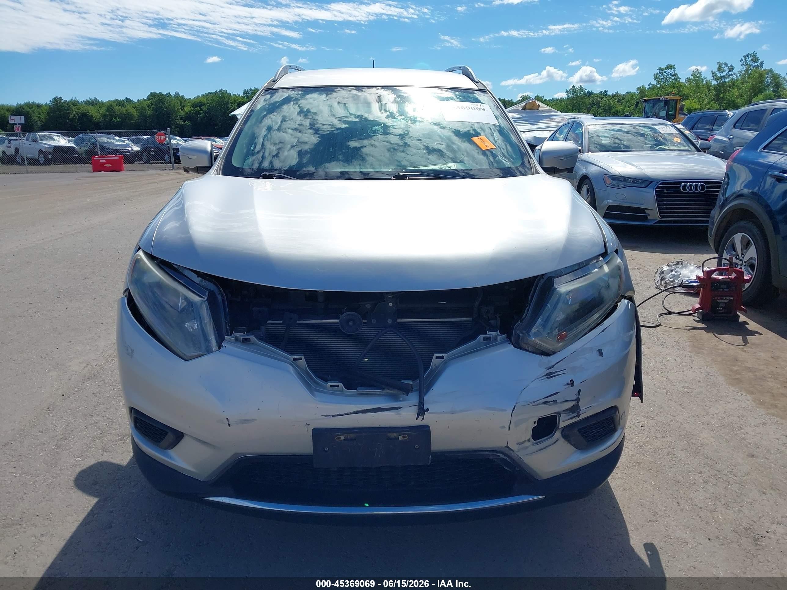 2015 Nissan Rogue Sv White vin: 5N1AT2MV3FC875668