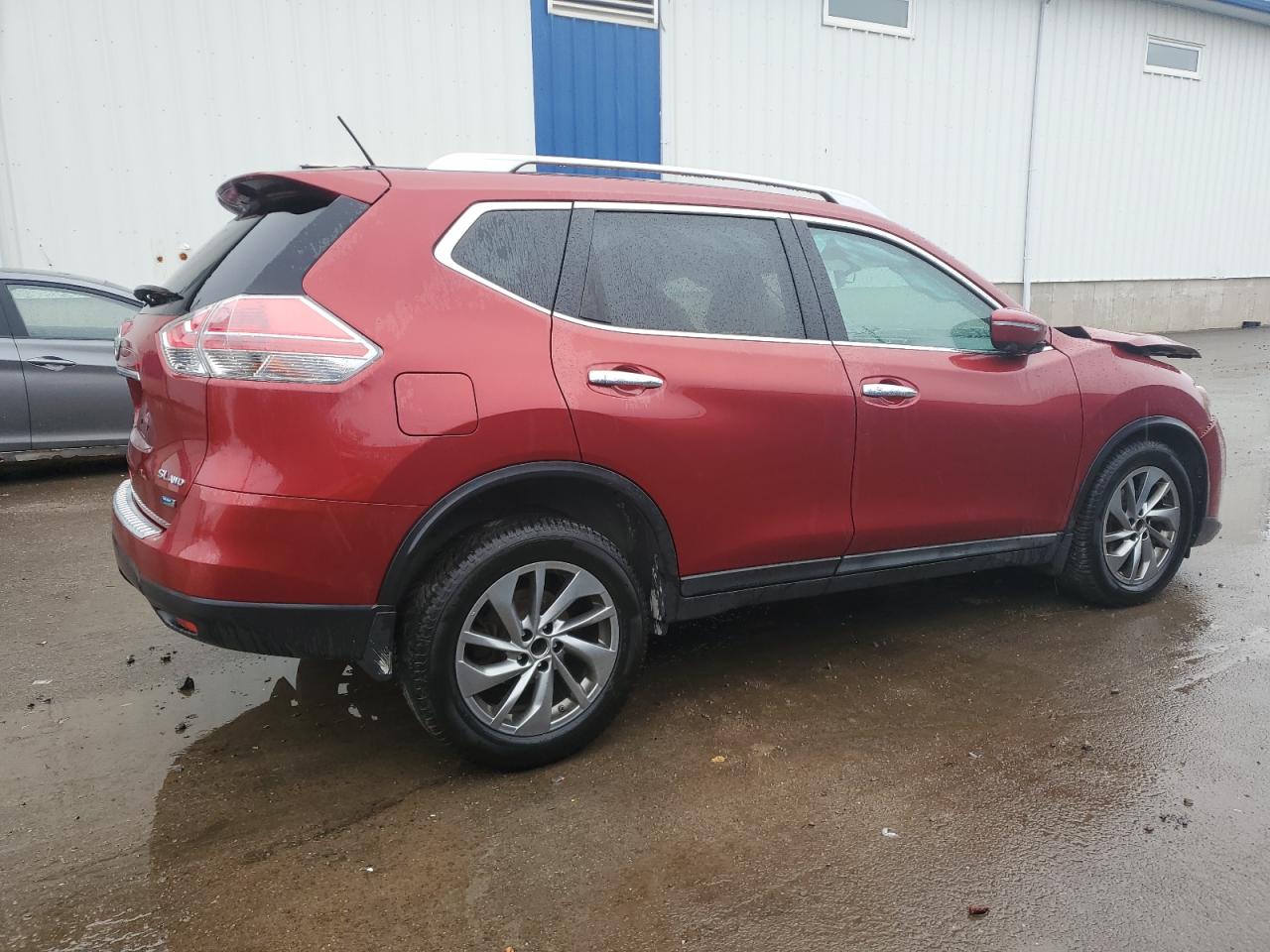 2015 Nissan Rogue S Red vin: 5N1AT2MV3FC881938