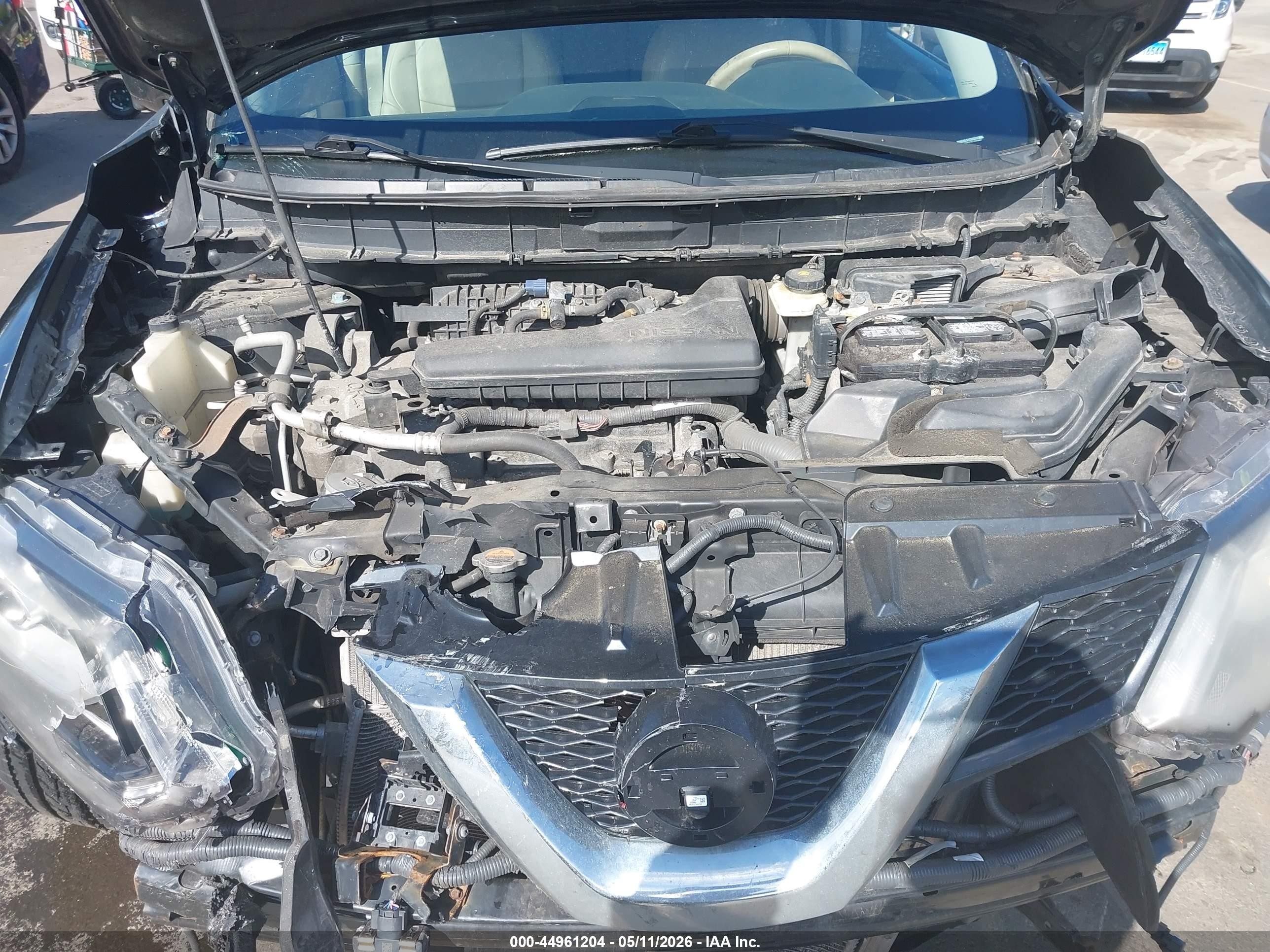 2015 Nissan Rogue Sl Black vin: 5N1AT2MV3FC889991