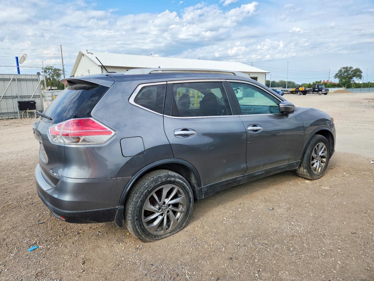 2015 Nissan Rogue S Gray vin: 5N1AT2MV3FC904649