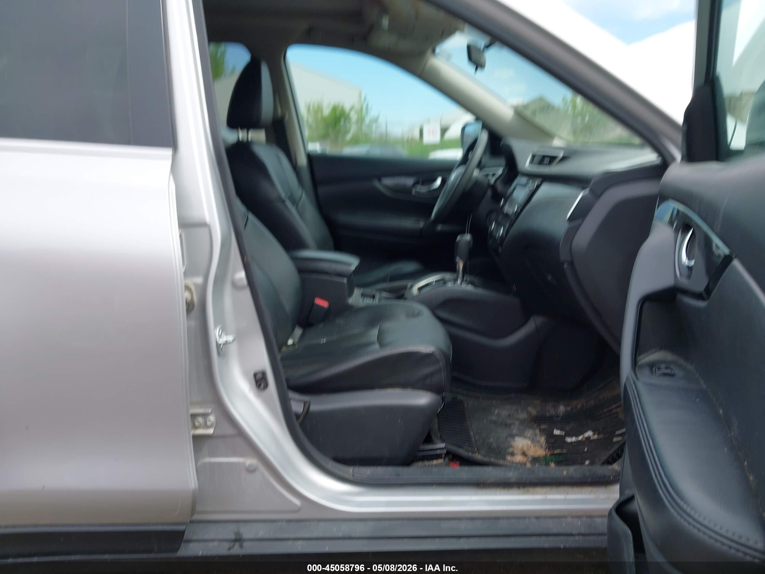 2015 Nissan Rogue Sl Silver vin: 5N1AT2MV3FC912718