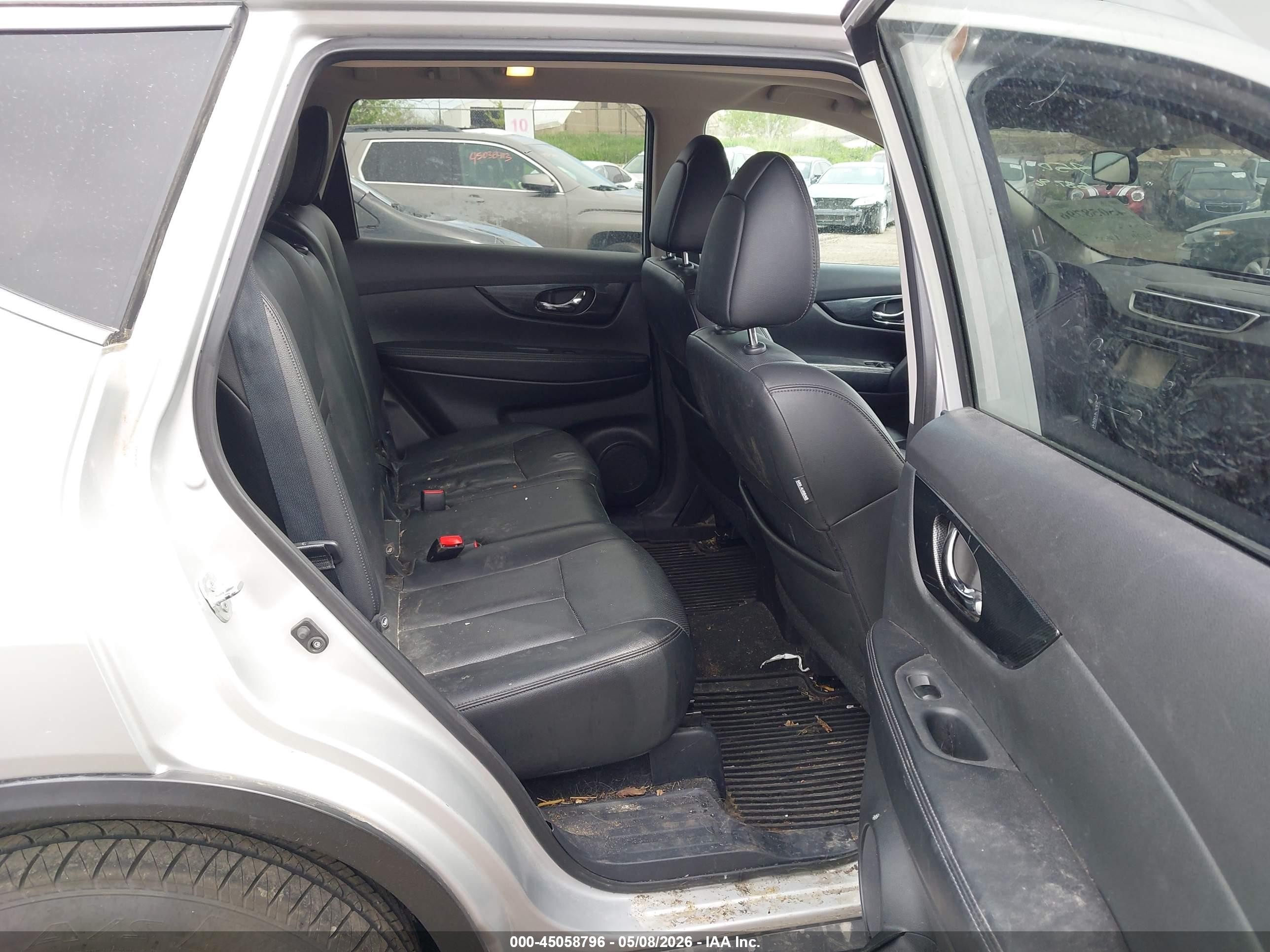 2015 Nissan Rogue Sl Silver vin: 5N1AT2MV3FC912718