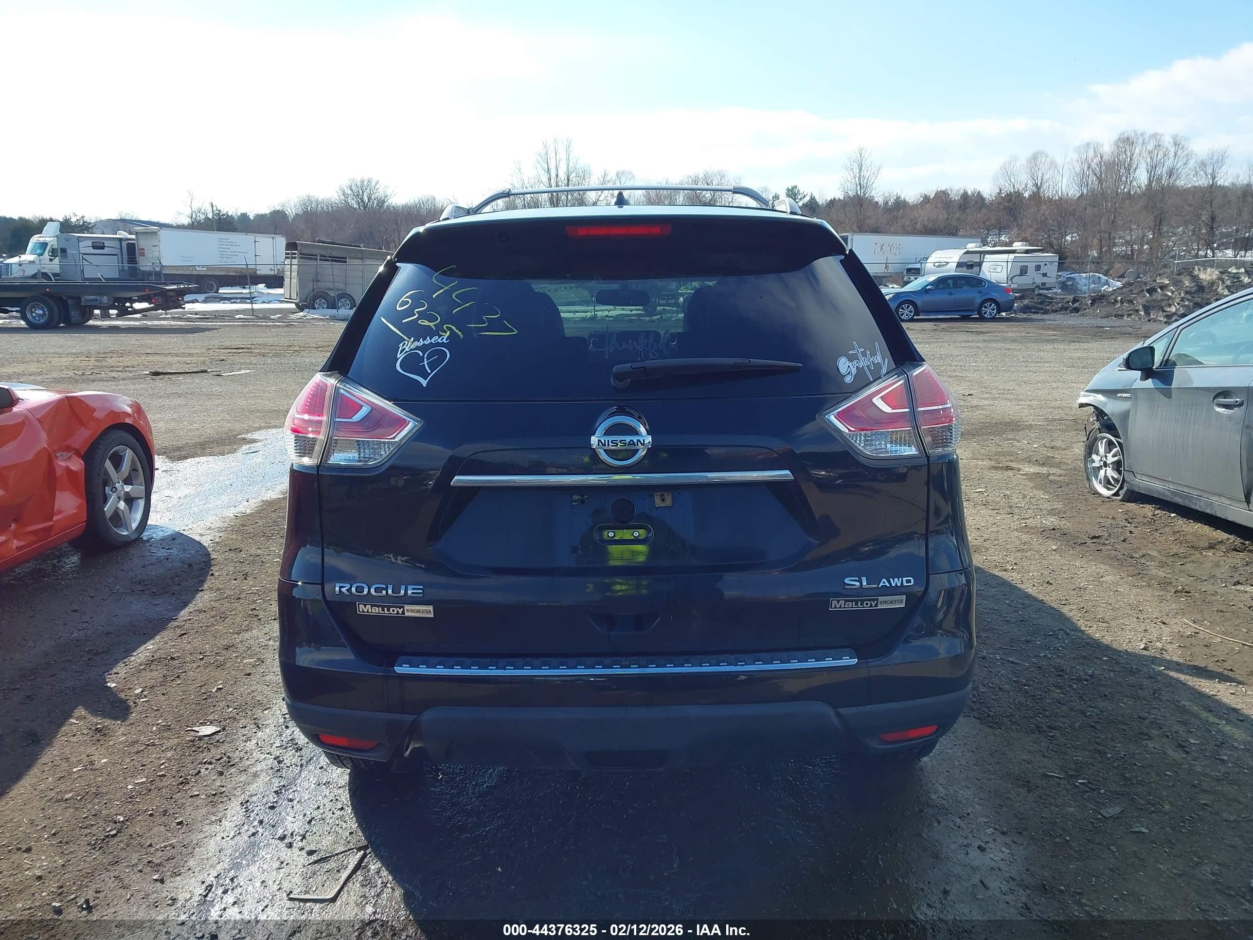2015 Nissan Rogue Sl Черный vin: 5N1AT2MV3FC917949