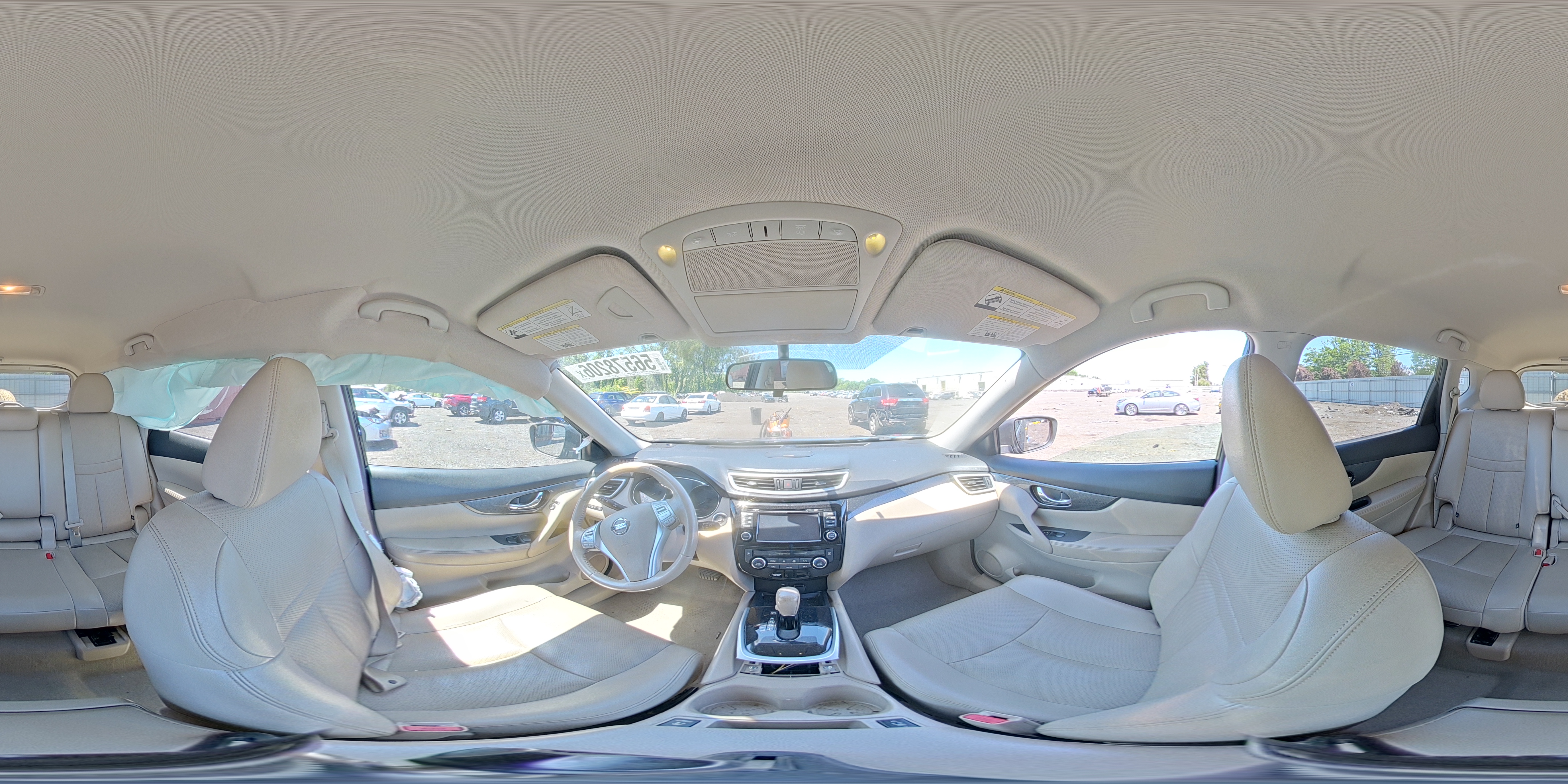 2015 Nissan Rogue Sl Black vin: 5N1AT2MV3FC918468