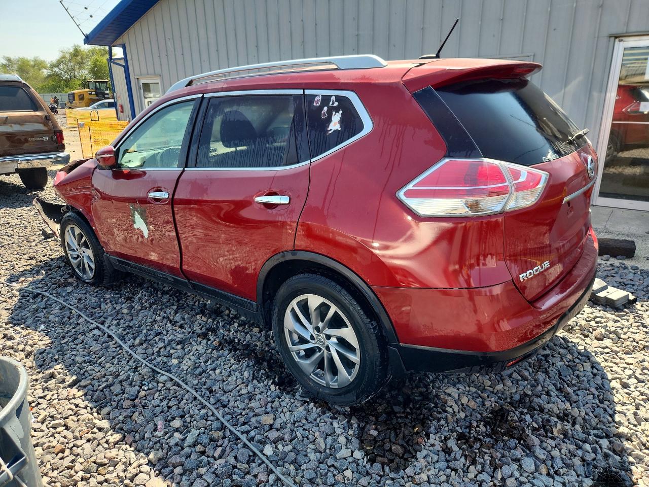 2015 Nissan Rogue Sl Red vin: 5N1AT2MV3FC918521