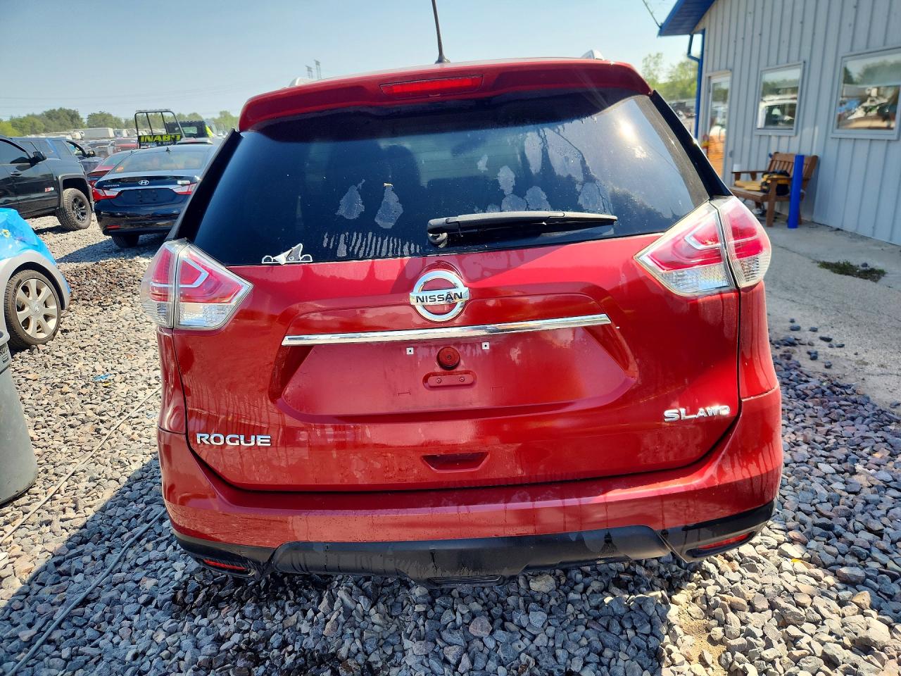 2015 Nissan Rogue Sl Red vin: 5N1AT2MV3FC918521
