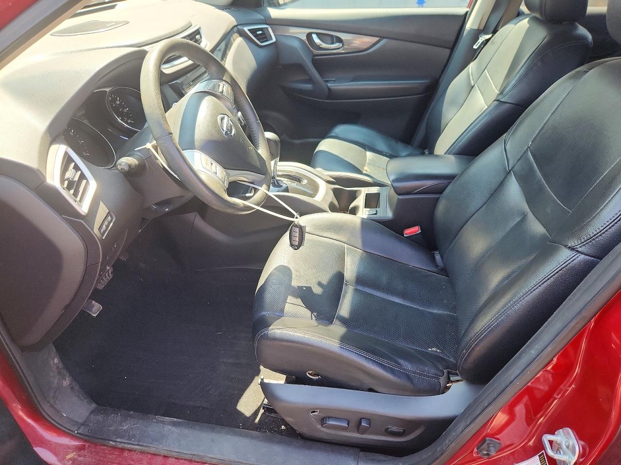 2015 Nissan Rogue Sl Red vin: 5N1AT2MV3FC918521