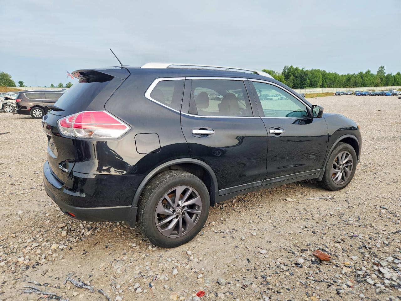 2016 Nissan Rogue Sl Black vin: 5N1AT2MV3GC784126