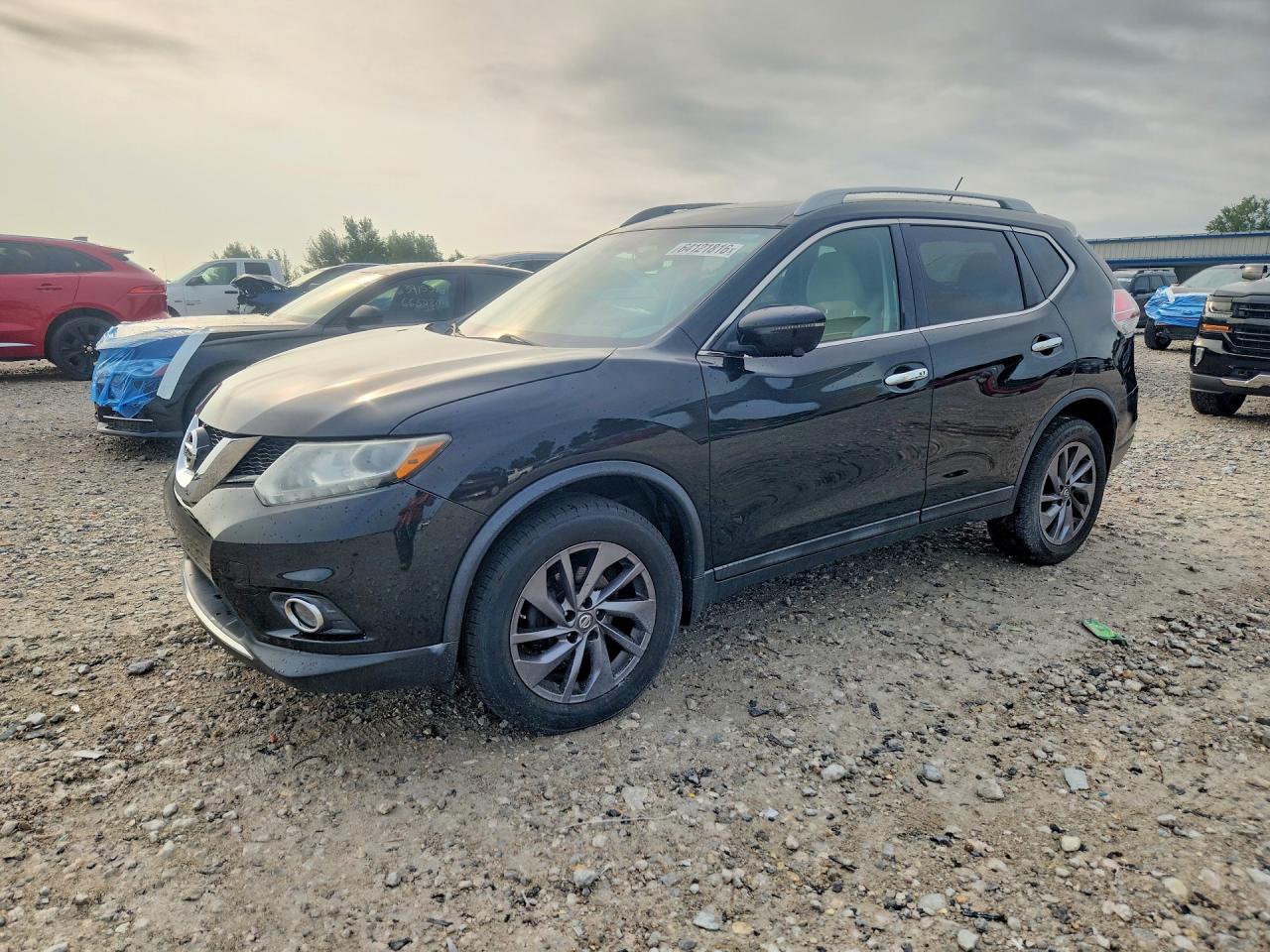 2016 Nissan Rogue Sl Black vin: 5N1AT2MV3GC784126