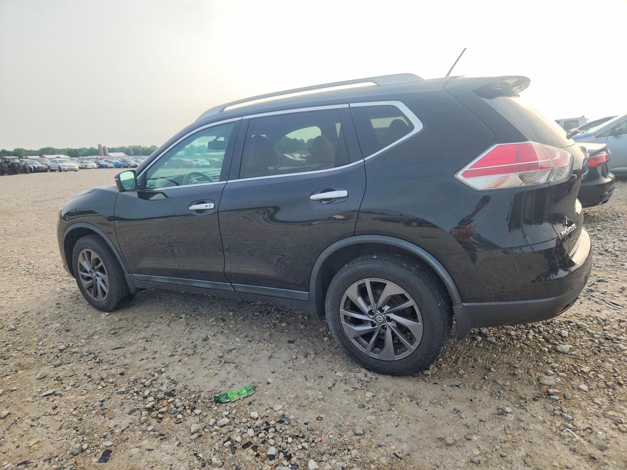 2016 Nissan Rogue Sl Black vin: 5N1AT2MV3GC784126