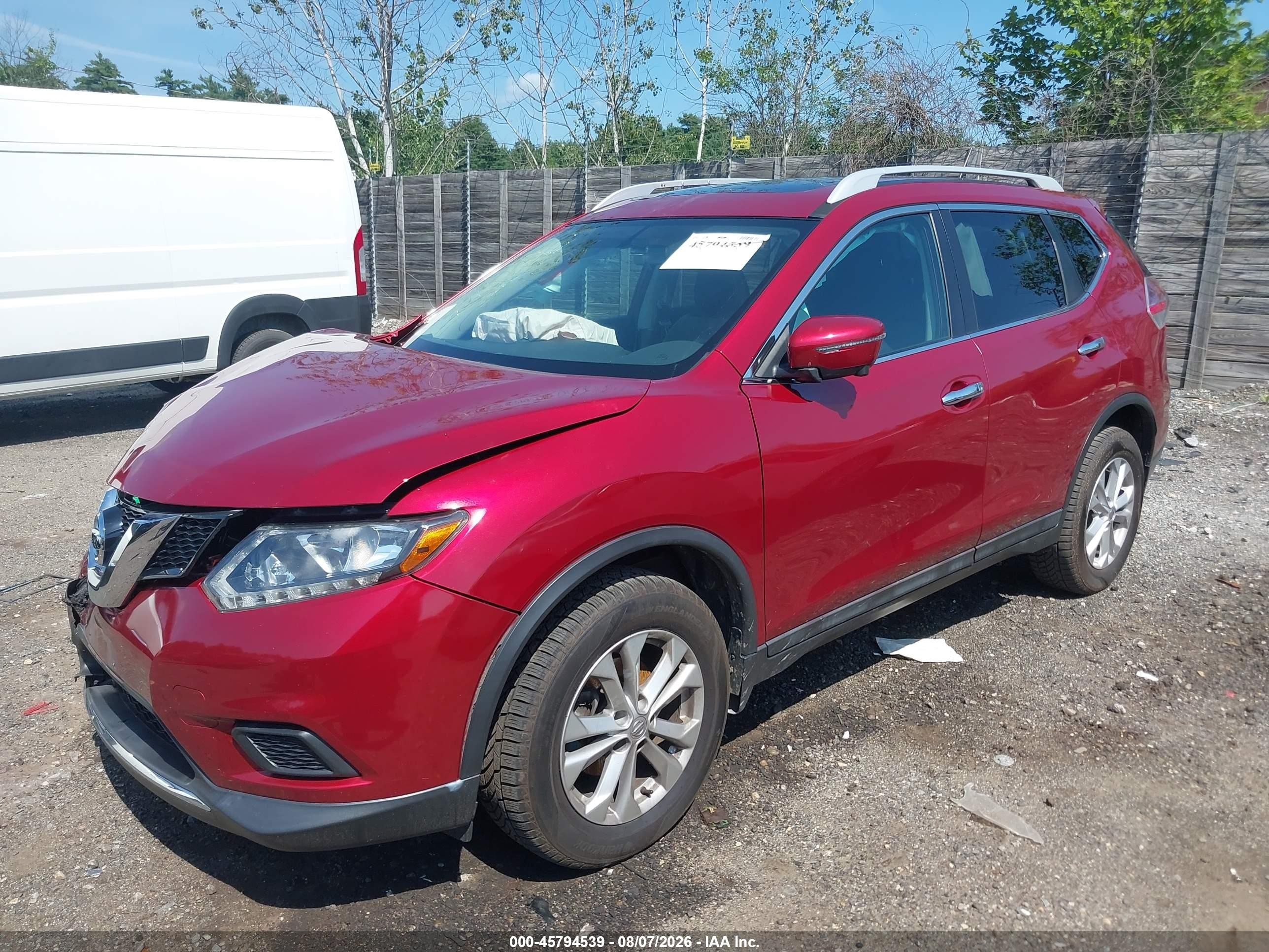 2016 Nissan Rogue Sv Red vin: 5N1AT2MV3GC867121