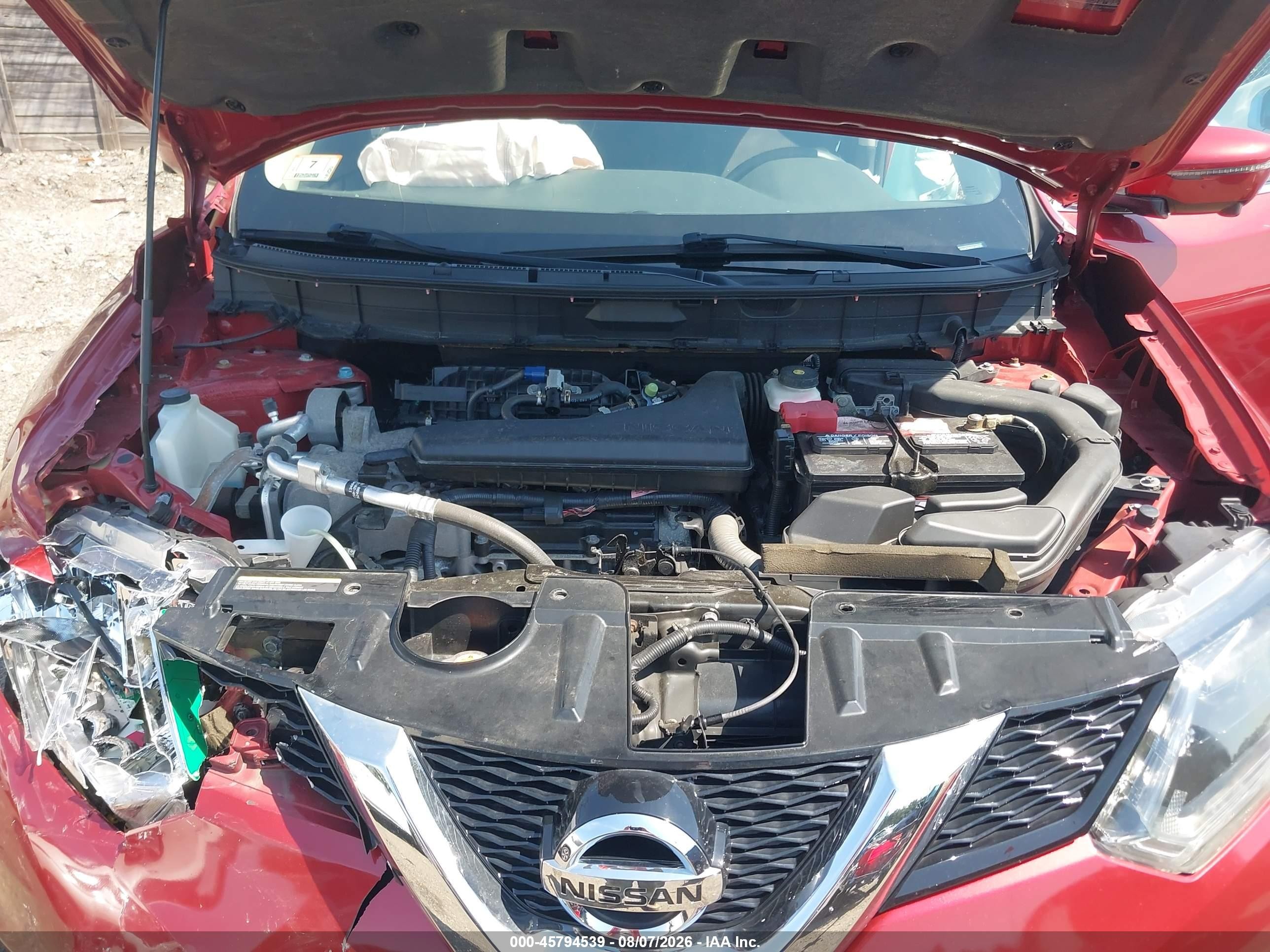 2016 Nissan Rogue Sv Red vin: 5N1AT2MV3GC867121