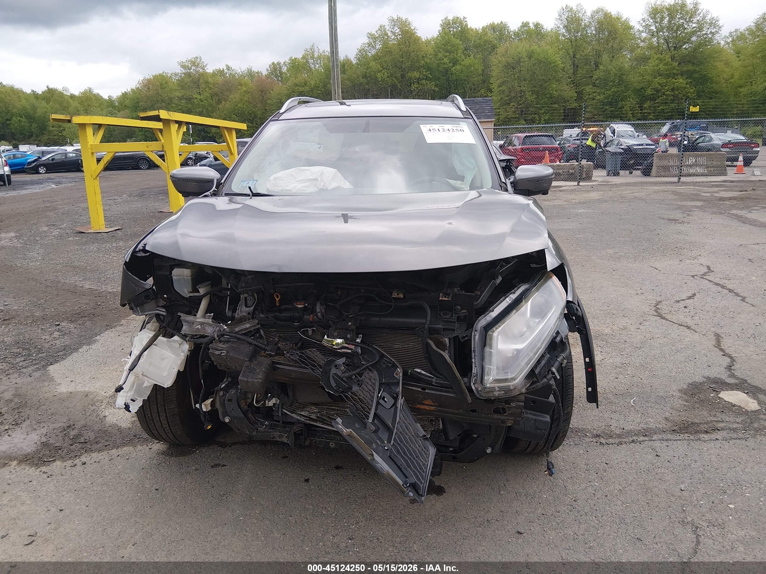 2016 Nissan Rogue Sl Серый vin: 5N1AT2MV3GC870231