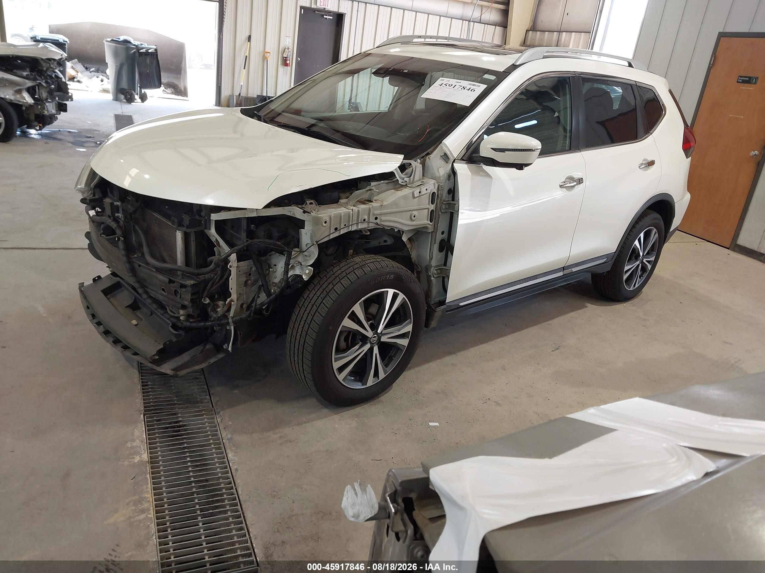 2017 Nissan Rogue Sl White vin: 5N1AT2MV3HC780353