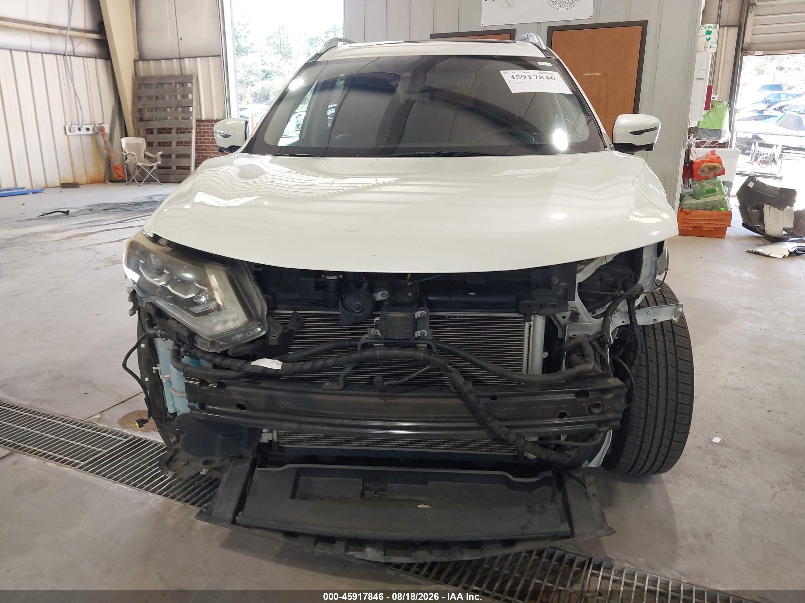 2017 Nissan Rogue Sl White vin: 5N1AT2MV3HC780353