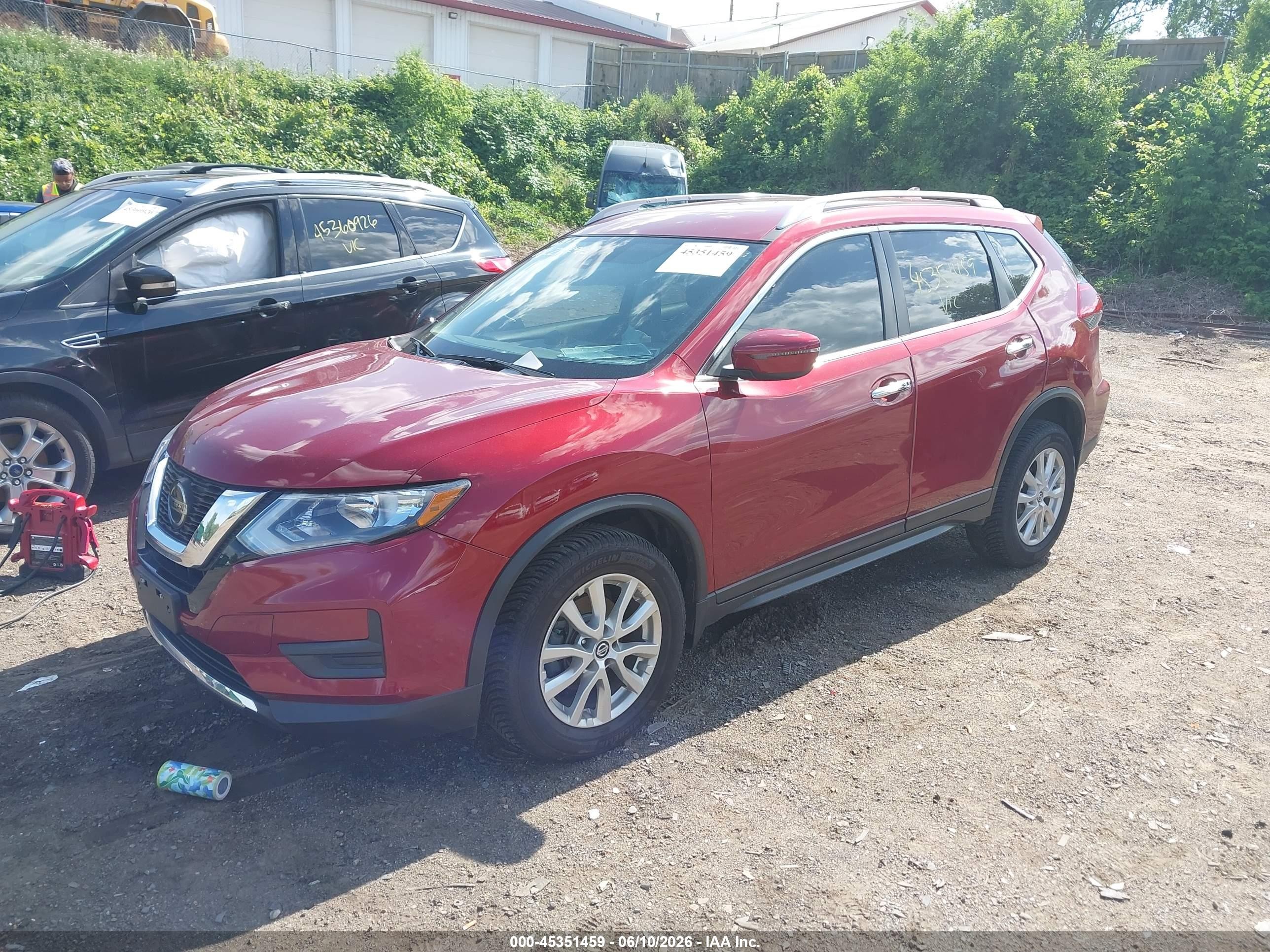 2019 Nissan Rogue Sv Red vin: 5N1AT2MV3KC808255