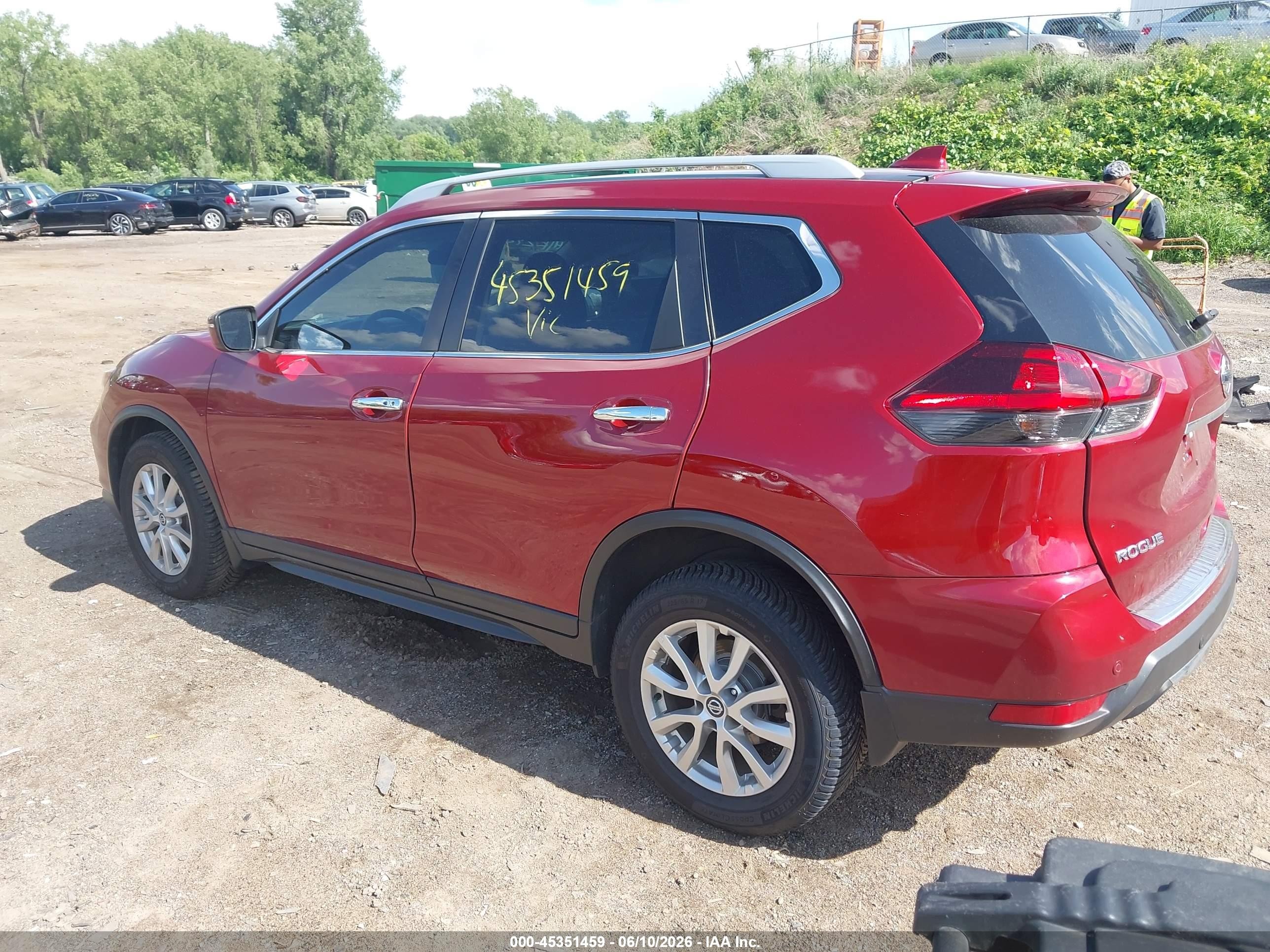 2019 Nissan Rogue Sv Red vin: 5N1AT2MV3KC808255