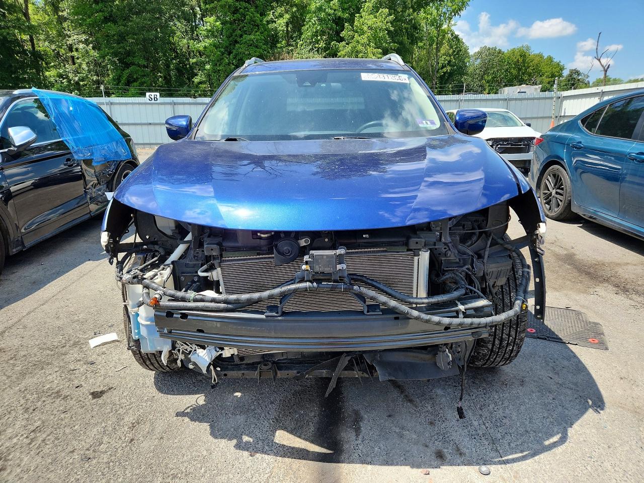 2019 Nissan Rogue S Blue vin: 5N1AT2MV3KC812256