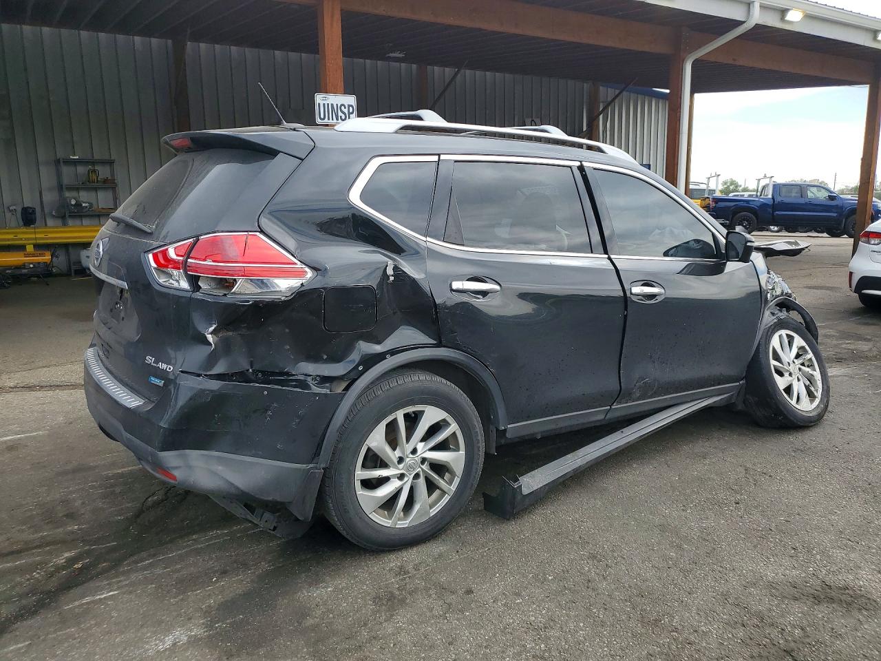 2014 Nissan Rogue Sl Black vin: 5N1AT2MV4EC750354