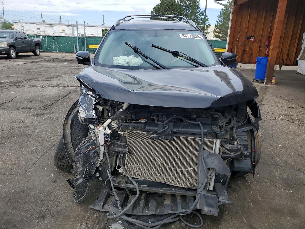 2014 Nissan Rogue Sl Black vin: 5N1AT2MV4EC750354