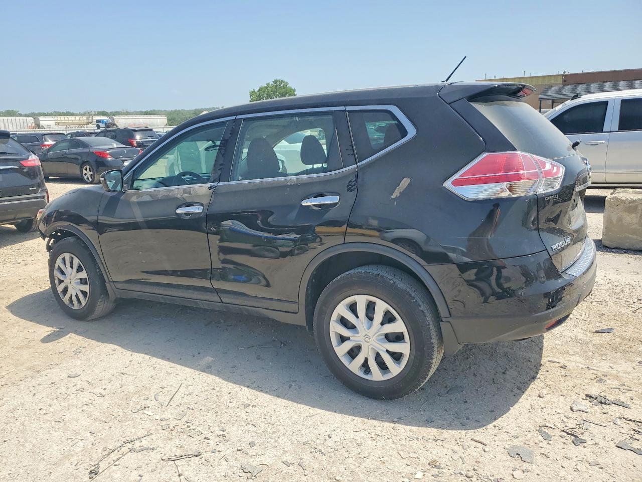 2014 Nissan Rogue S Black vin: 5N1AT2MV4EC760897