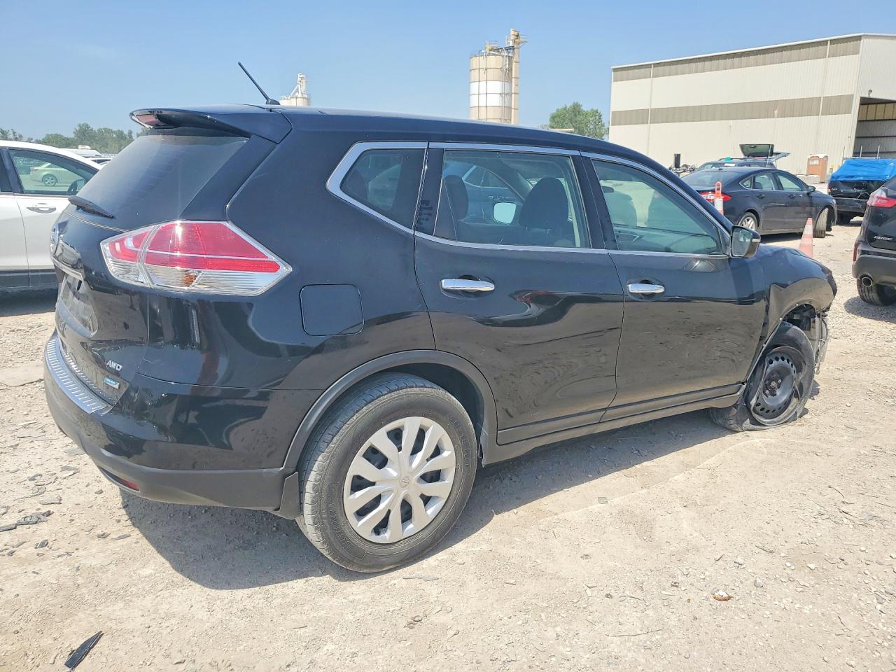 2014 Nissan Rogue S Black vin: 5N1AT2MV4EC760897