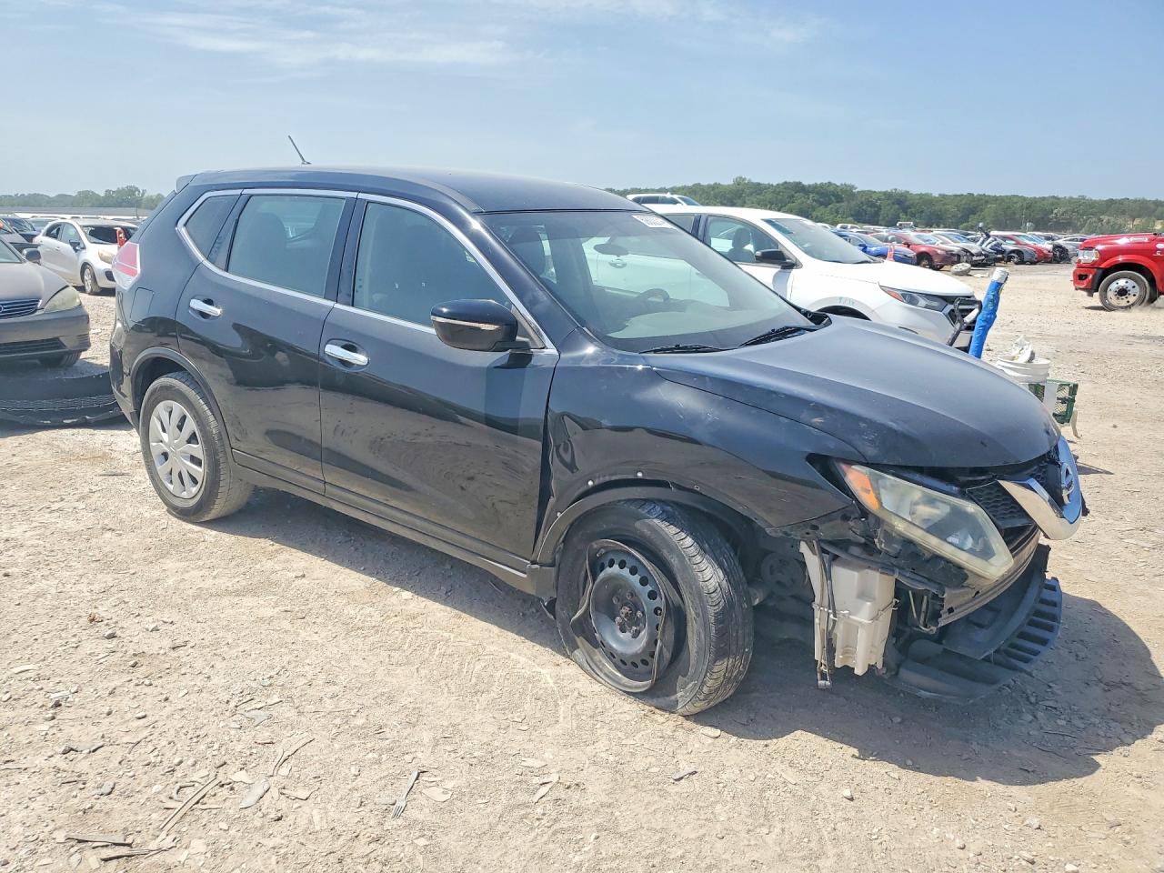 2014 Nissan Rogue S Black vin: 5N1AT2MV4EC760897