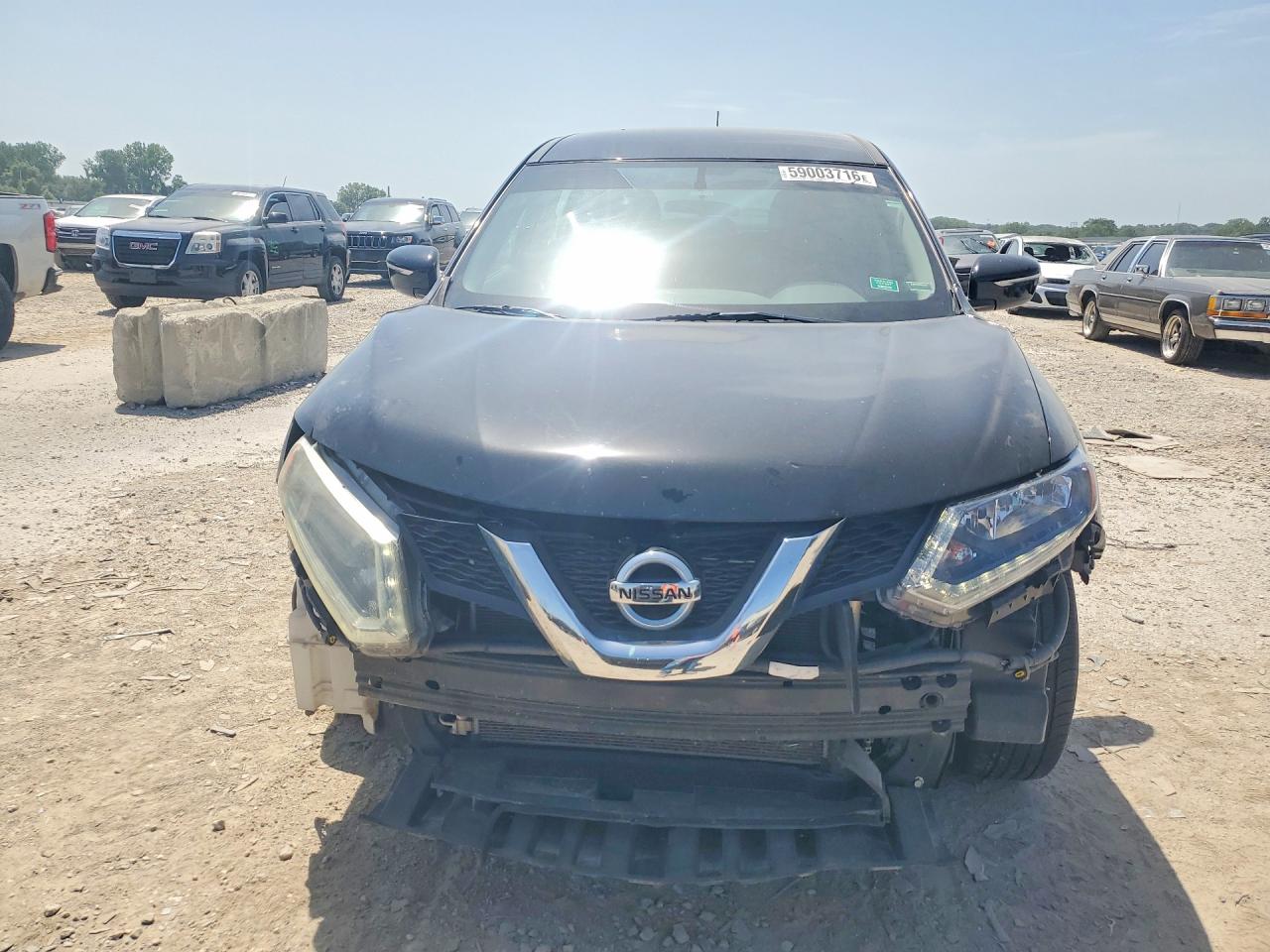 2014 Nissan Rogue S Black vin: 5N1AT2MV4EC760897