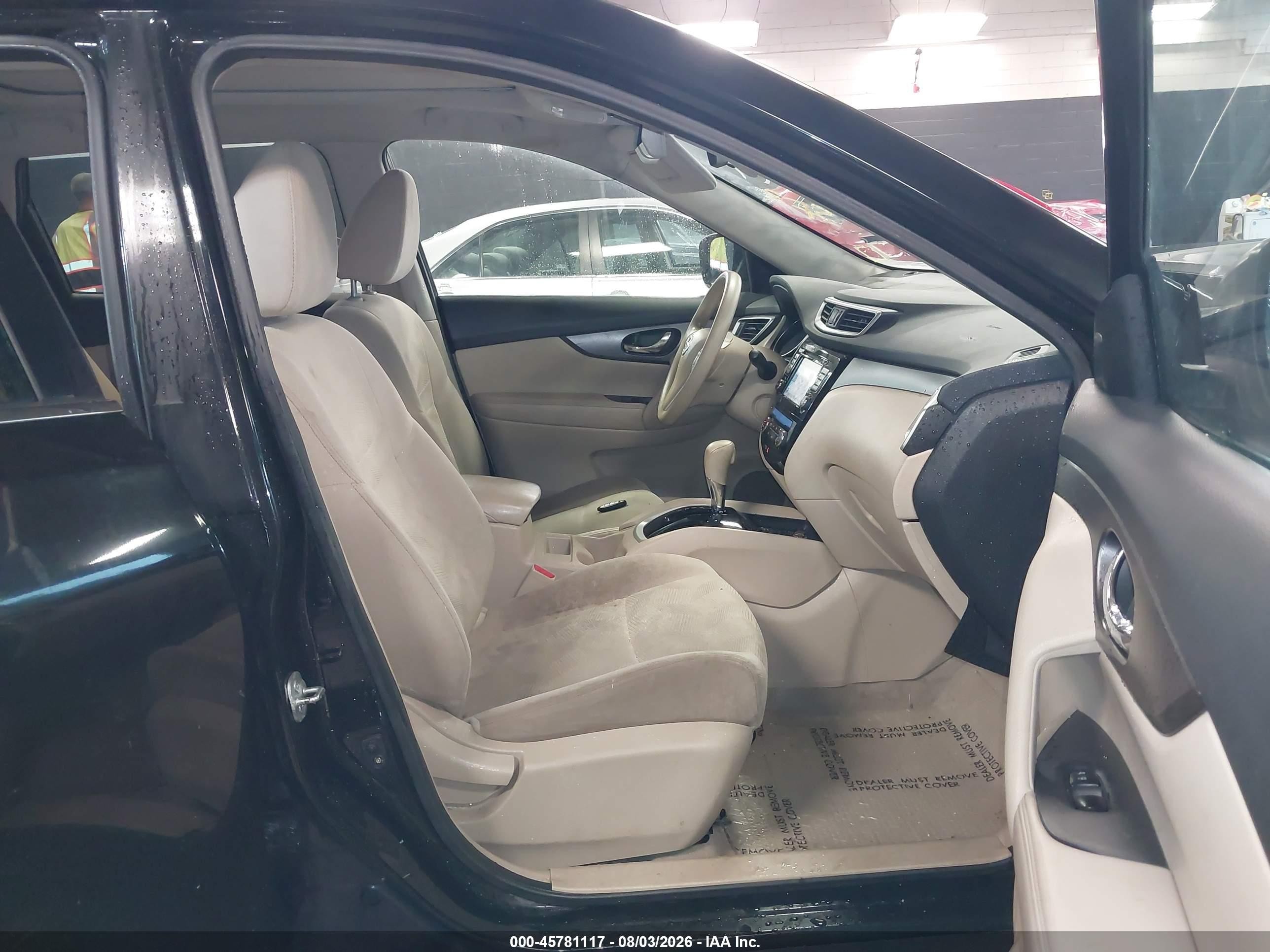 2014 Nissan Rogue Sv Черный vin: 5N1AT2MV4EC764352