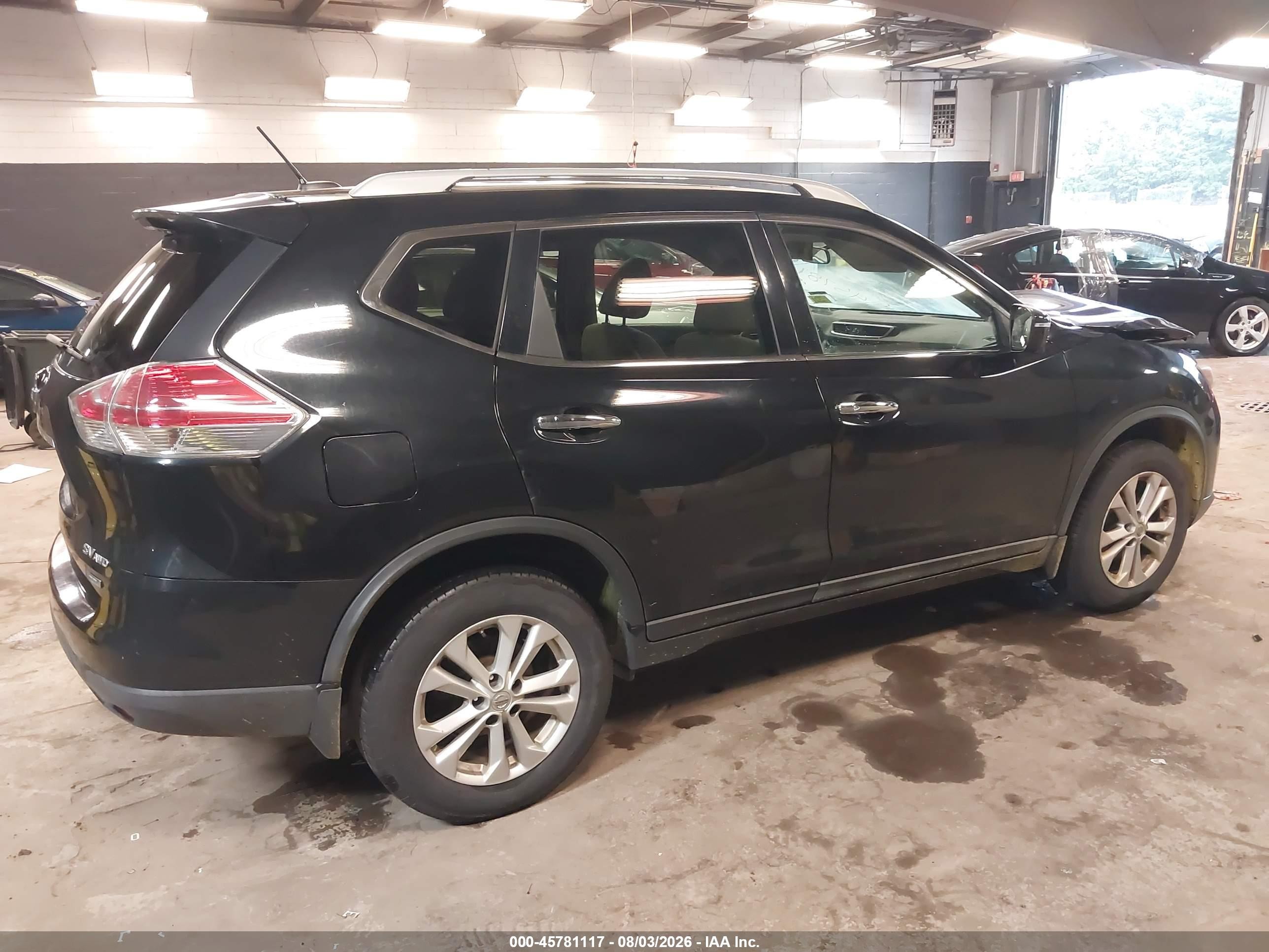2014 Nissan Rogue Sv Черный vin: 5N1AT2MV4EC764352