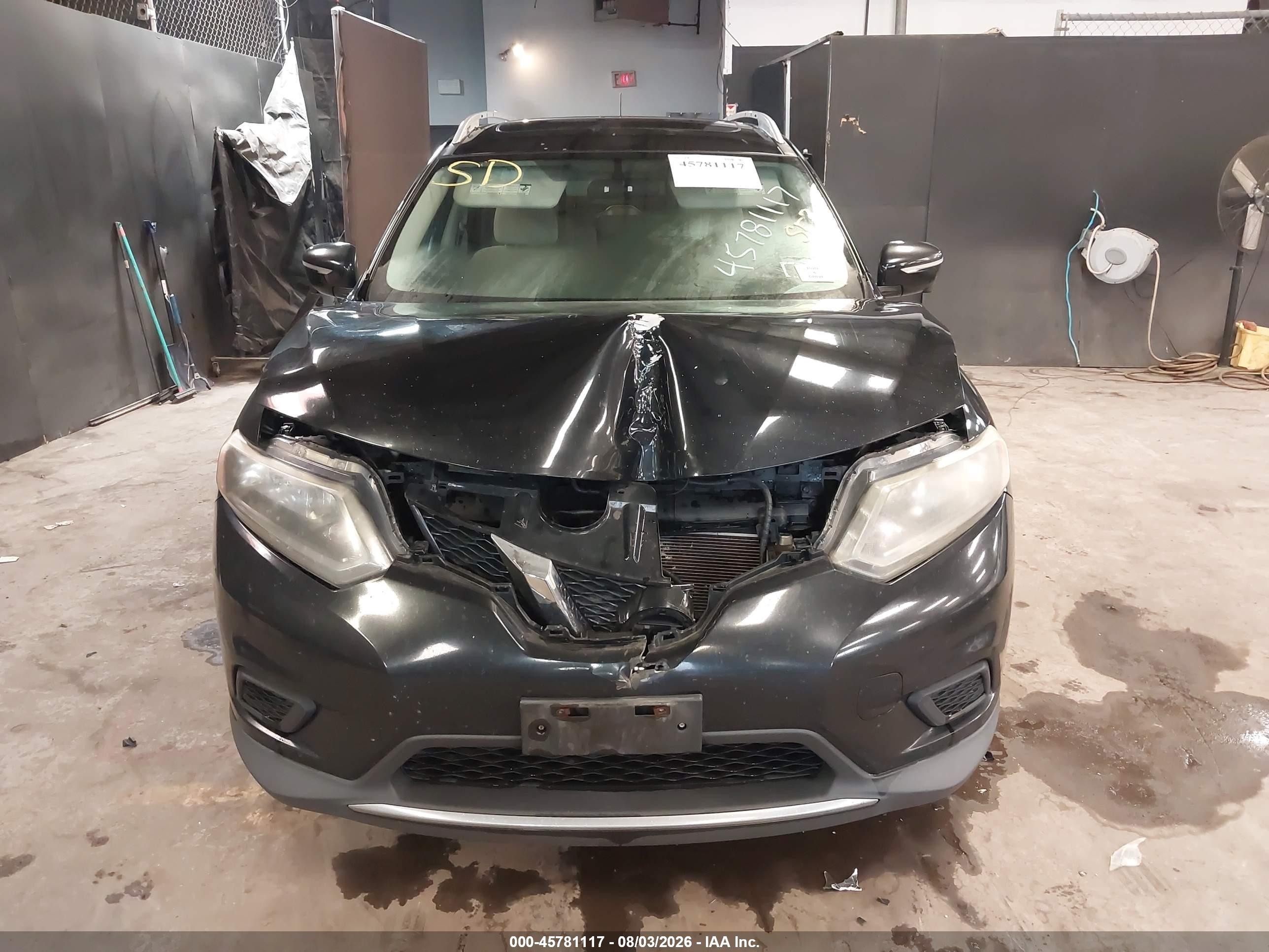 2014 Nissan Rogue Sv Черный vin: 5N1AT2MV4EC764352
