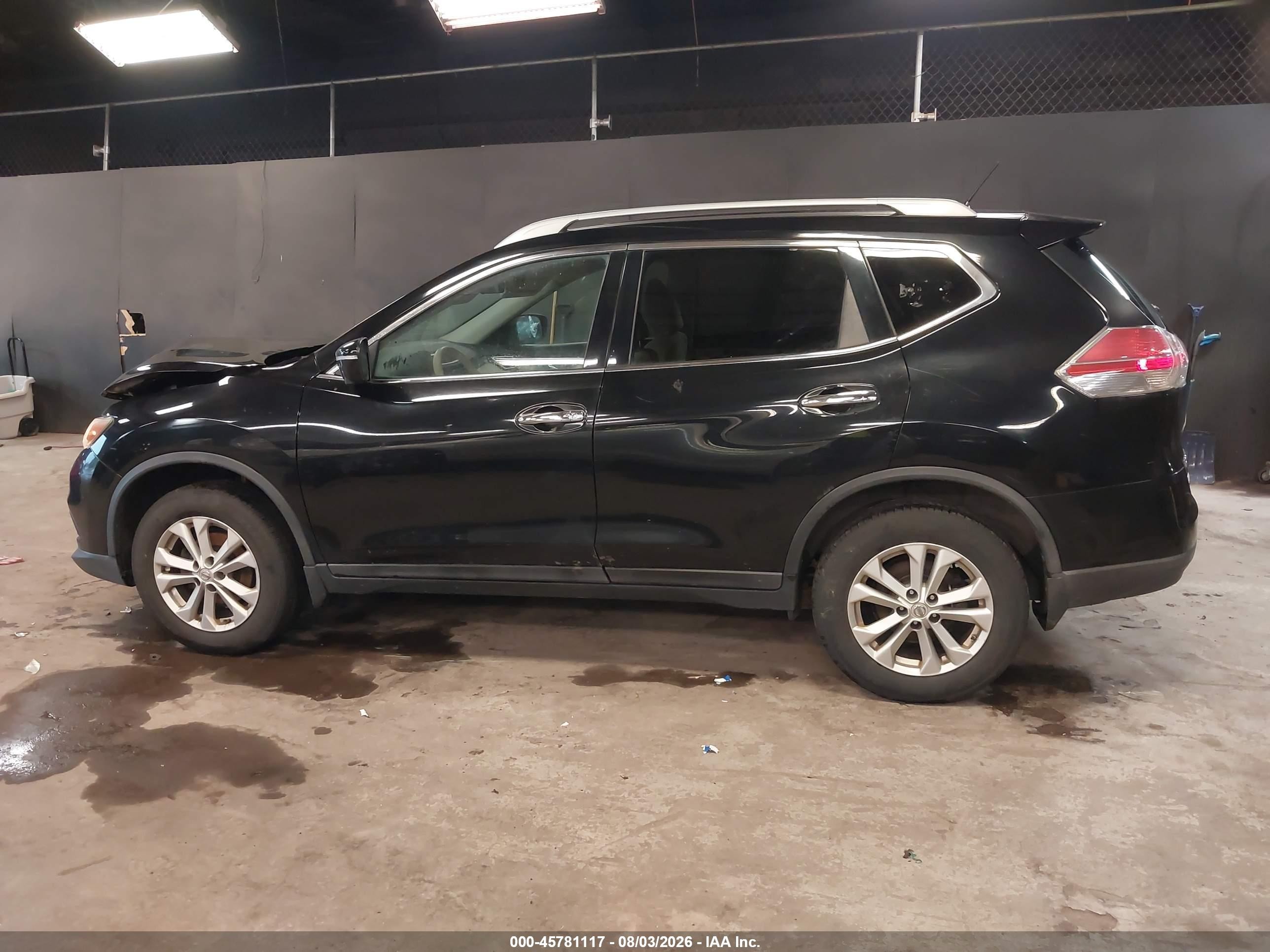 2014 Nissan Rogue Sv Черный vin: 5N1AT2MV4EC764352