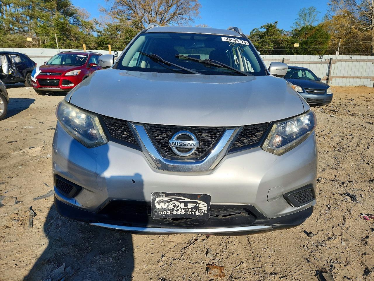 2014 Nissan Rogue Sv Silver vin: 5N1AT2MV4EC764870