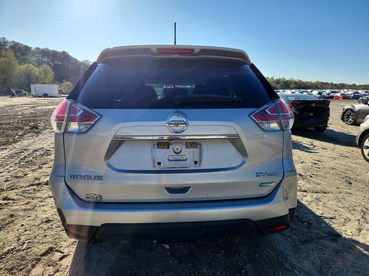 2014 Nissan Rogue Sv Silver vin: 5N1AT2MV4EC764870