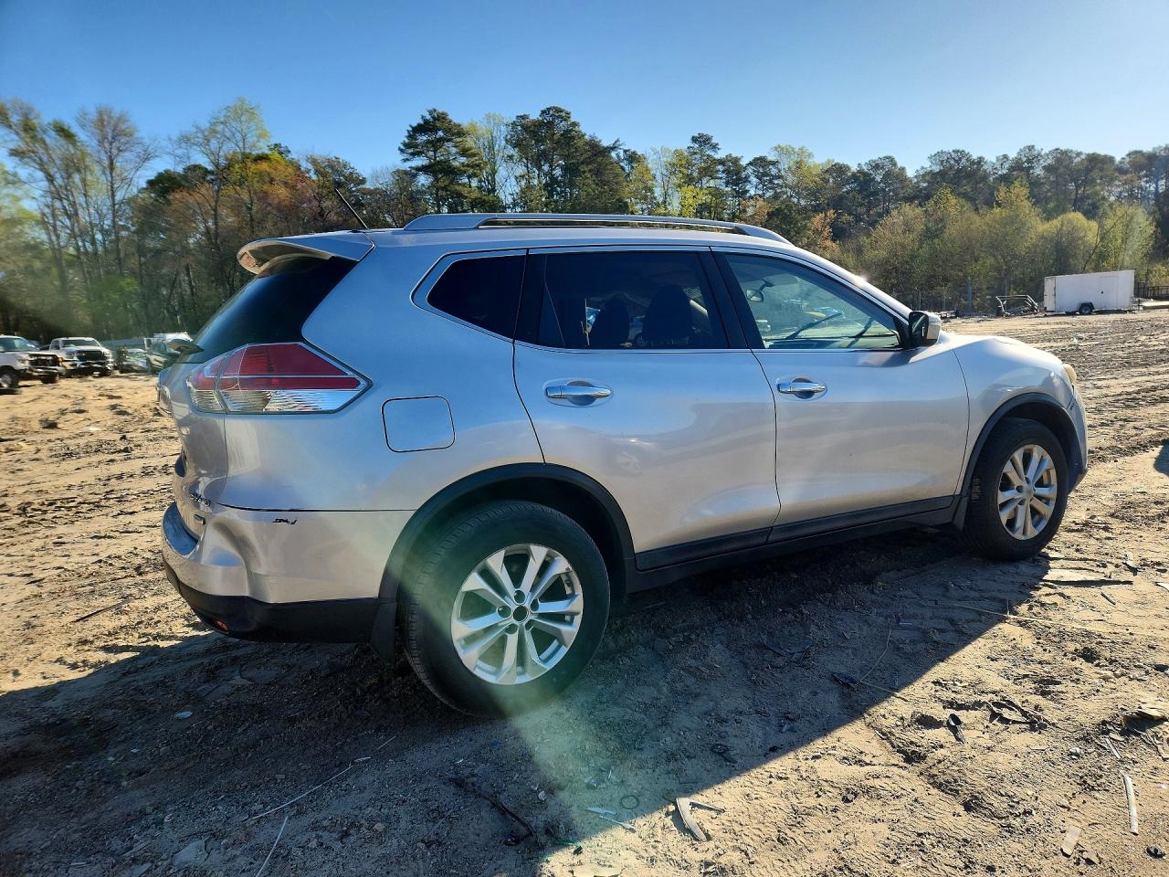 2014 Nissan Rogue Sv Silver vin: 5N1AT2MV4EC764870