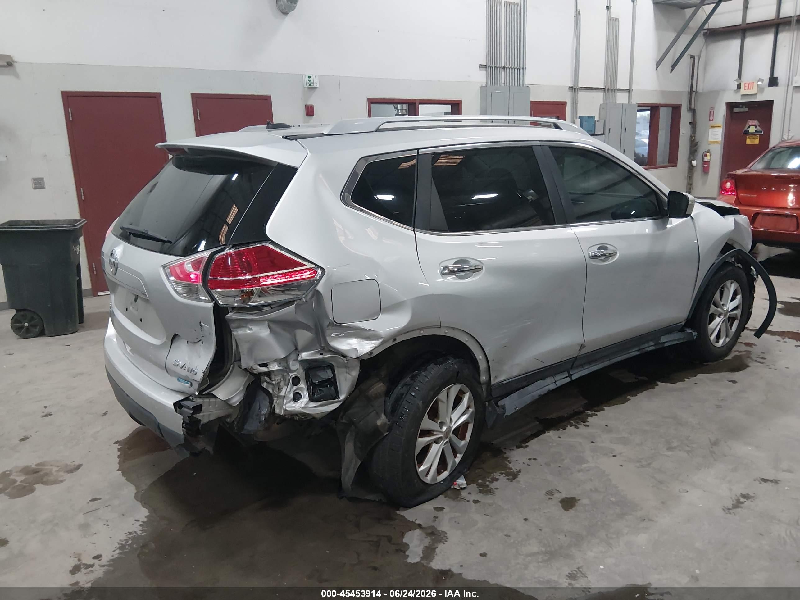 2014 Nissan Rogue S/sl/sv Silver vin: 5N1AT2MV4EC769289