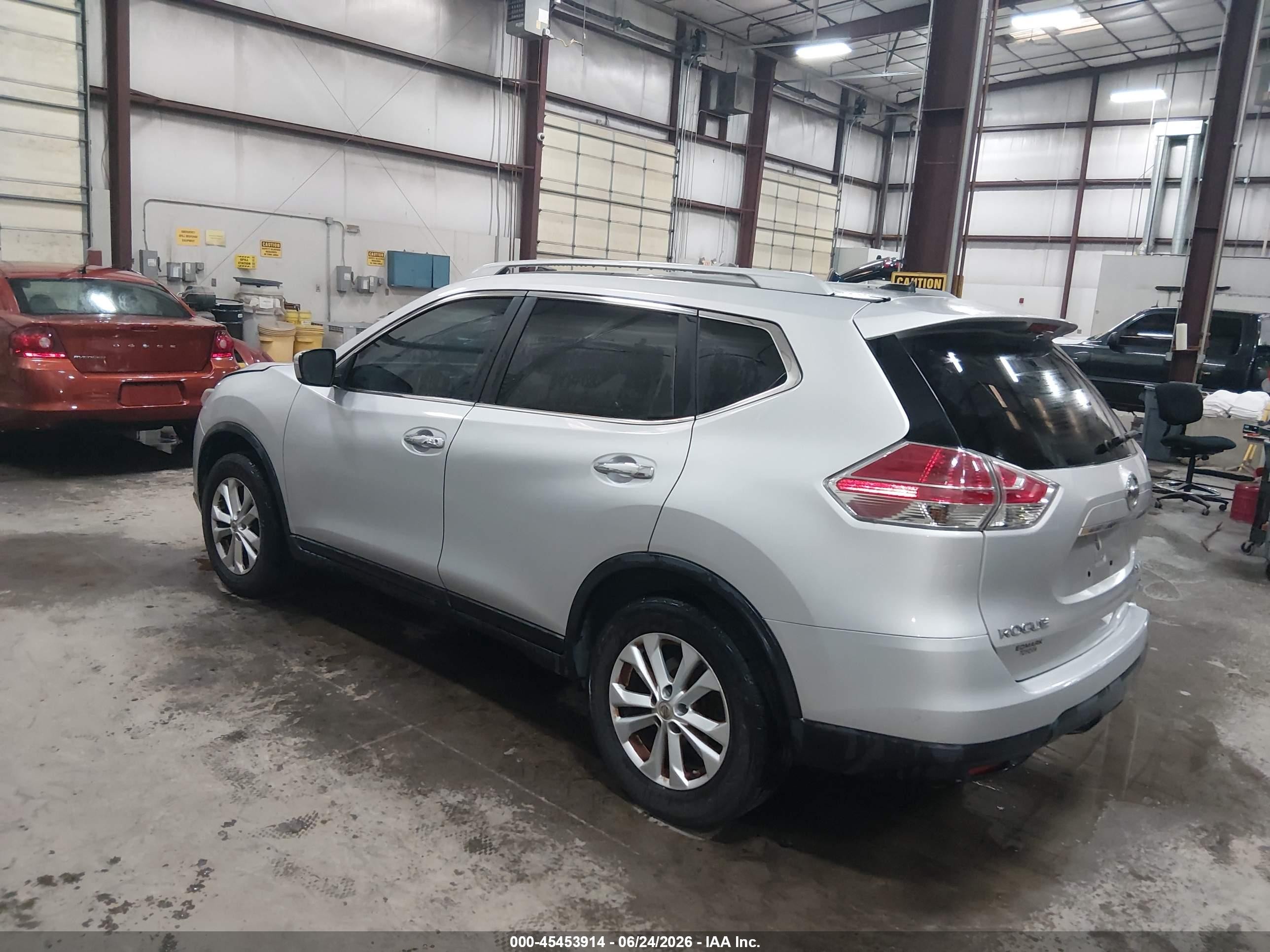 2014 Nissan Rogue S/sl/sv Silver vin: 5N1AT2MV4EC769289